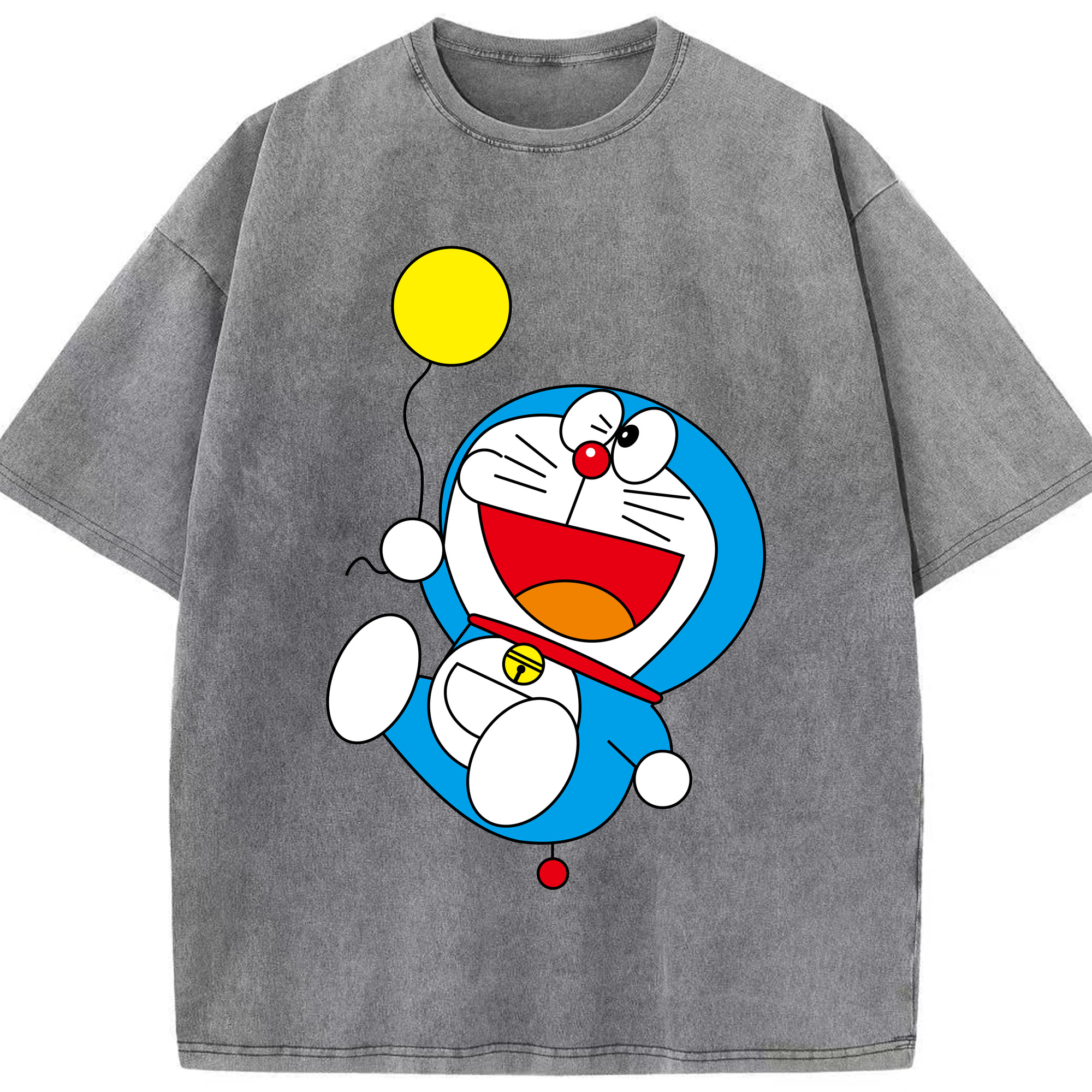 （画像用） ドラえもん Doraemon 綿100% ヴィンテージ風 半袖Tシャツ（フロントプリント）