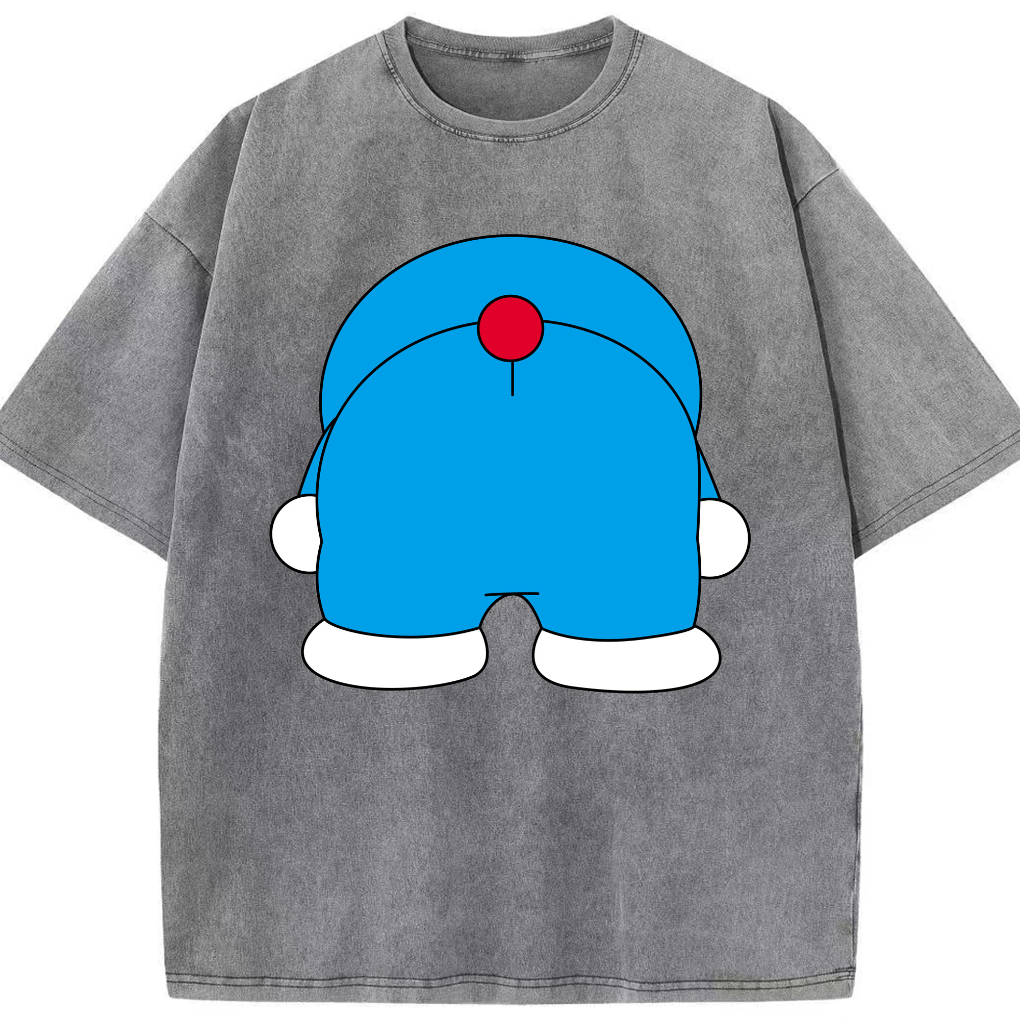 （画像用） ドラえもん Doraemon 綿100% ヴィンテージ風 半袖Tシャツ（フロントプリント）