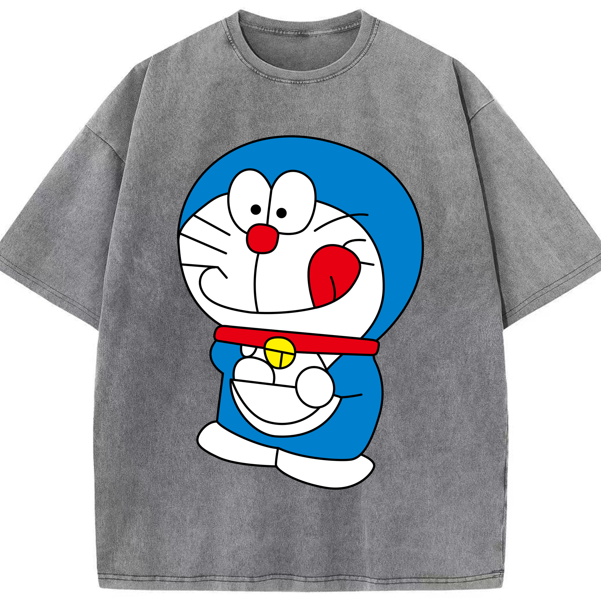 （画像用） ドラえもん Doraemon 綿100% ヴィンテージ風 半袖Tシャツ（フロントプリント）