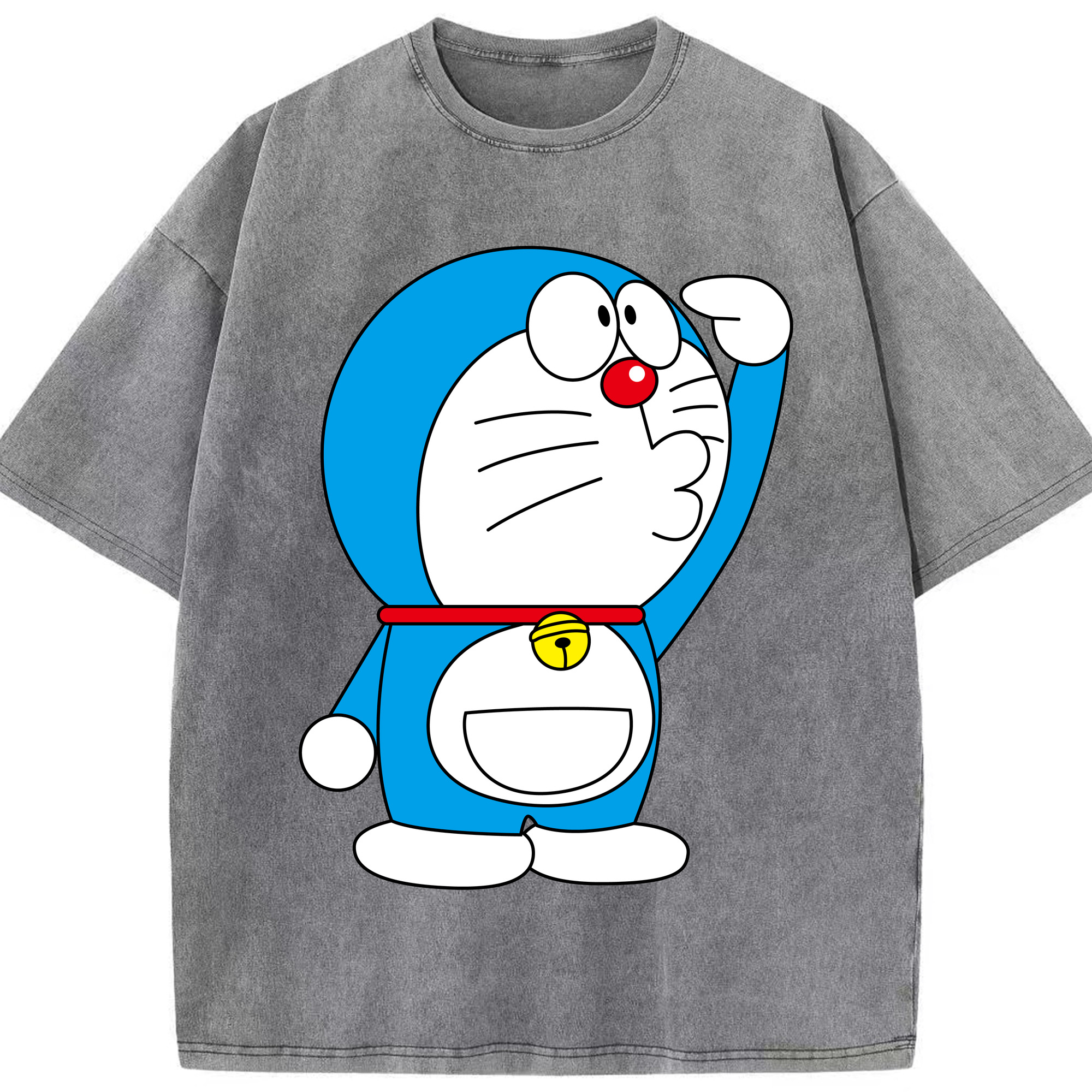 （画像用） ドラえもん Doraemon 綿100% ヴィンテージ風 半袖Tシャツ（フロントプリント）