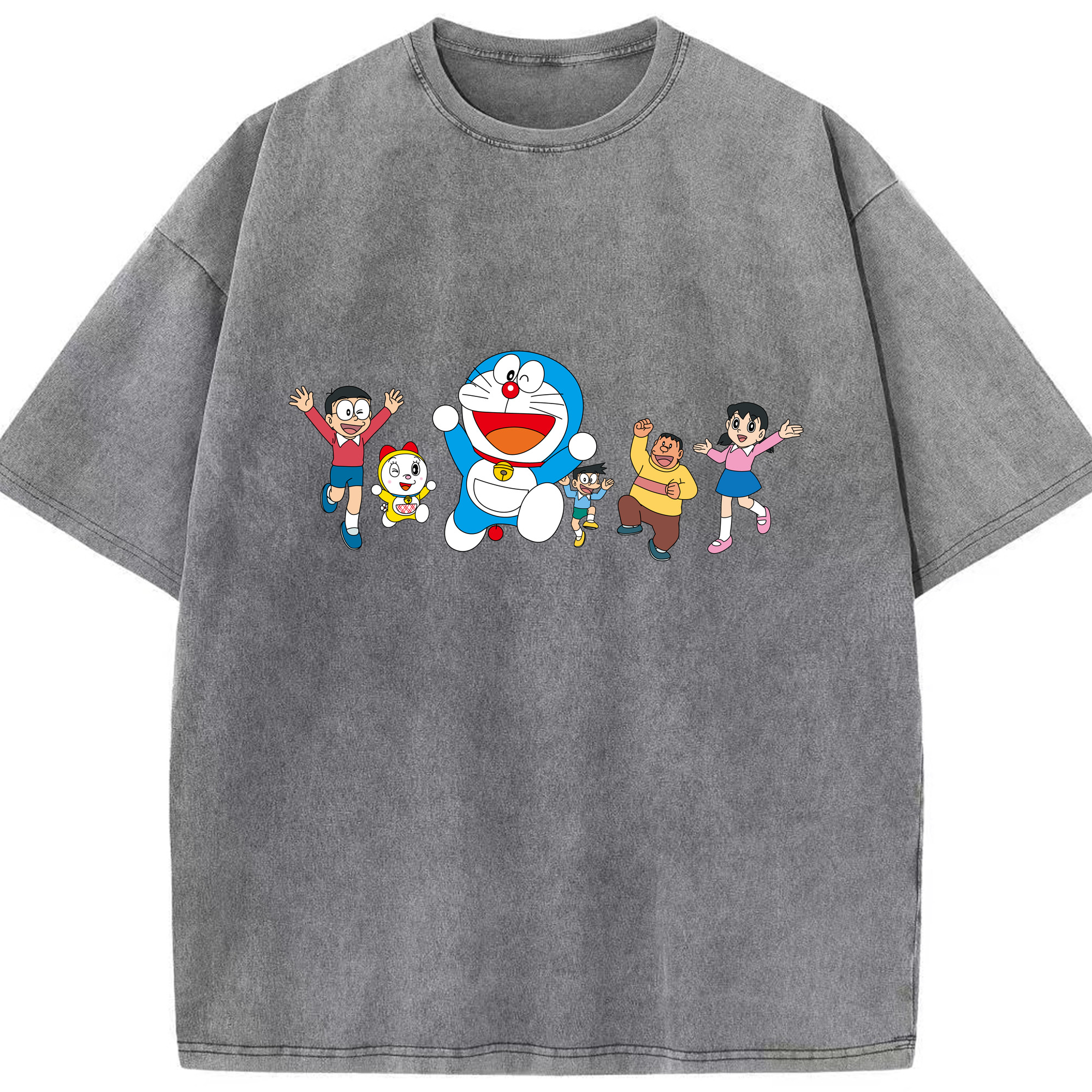 （画像用） ドラえもん 骨川 スネ夫 Doraemon Honekawa Suneo 綿100% ヴィンテージ風 半袖Tシャツ（フロントプリント）