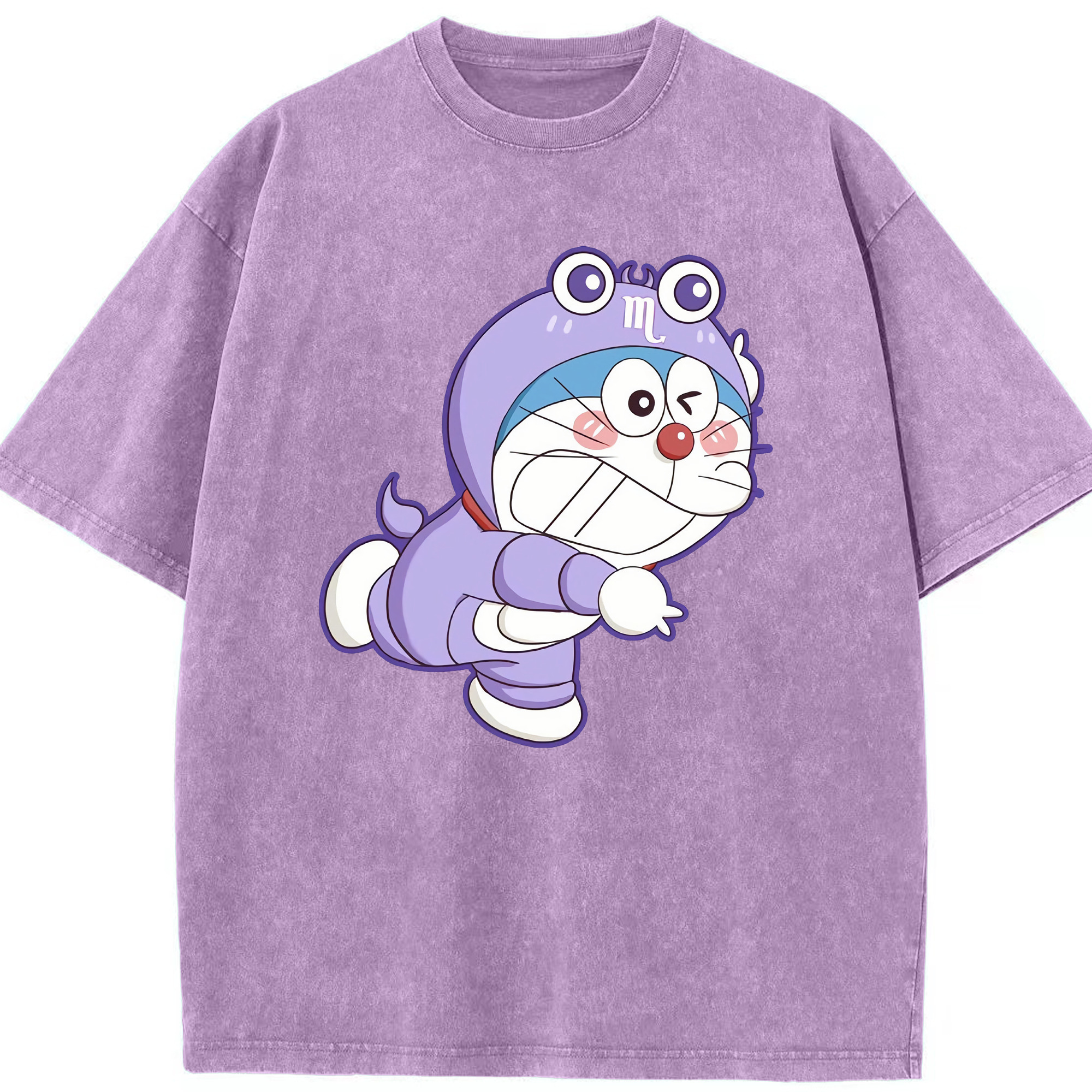 （画像用） ドラえもん Doraemon 綿100% ヴィンテージ風 半袖Tシャツ（フロントプリント）