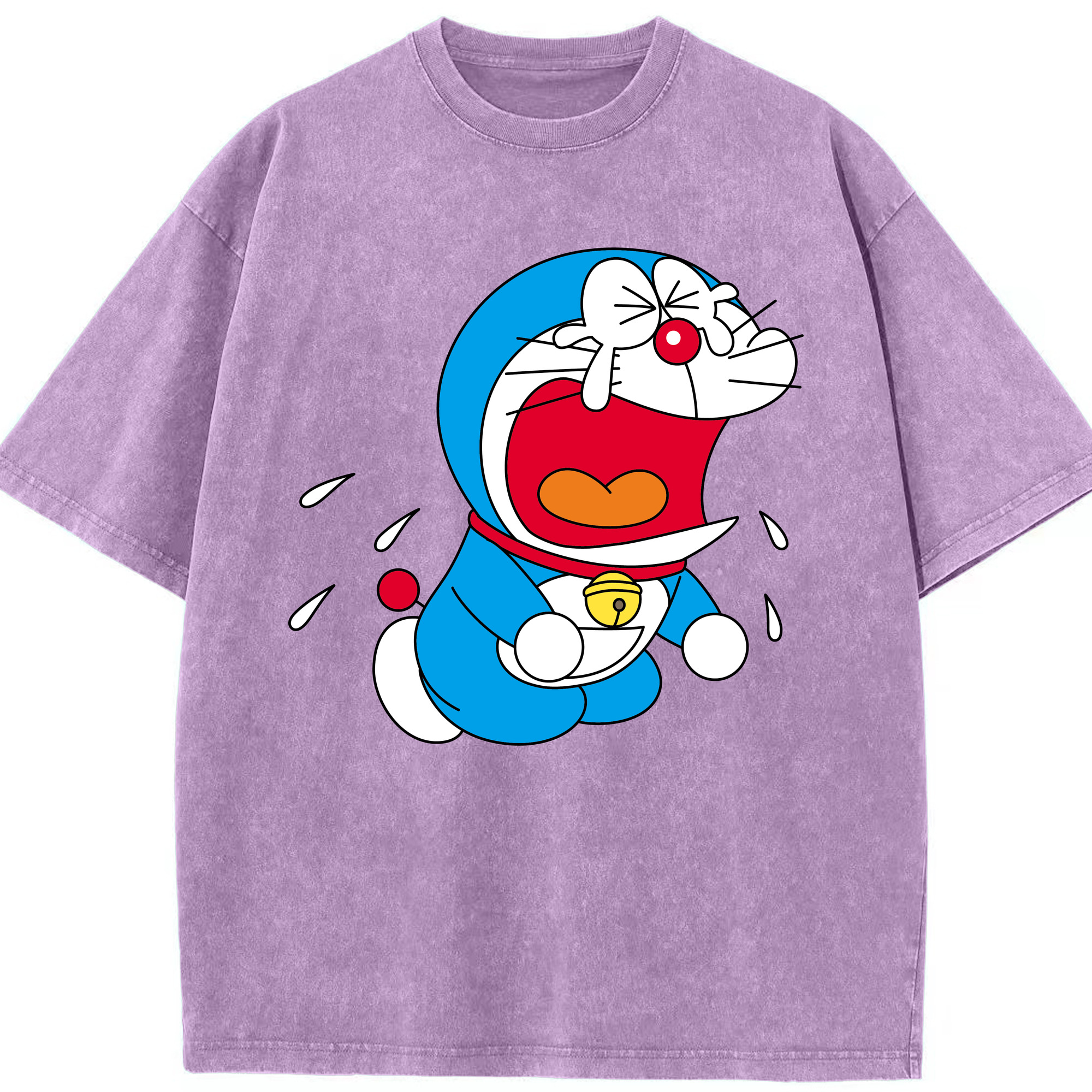 （画像用） ドラえもん Doraemon 綿100% ヴィンテージ風 半袖Tシャツ（フロントプリント）