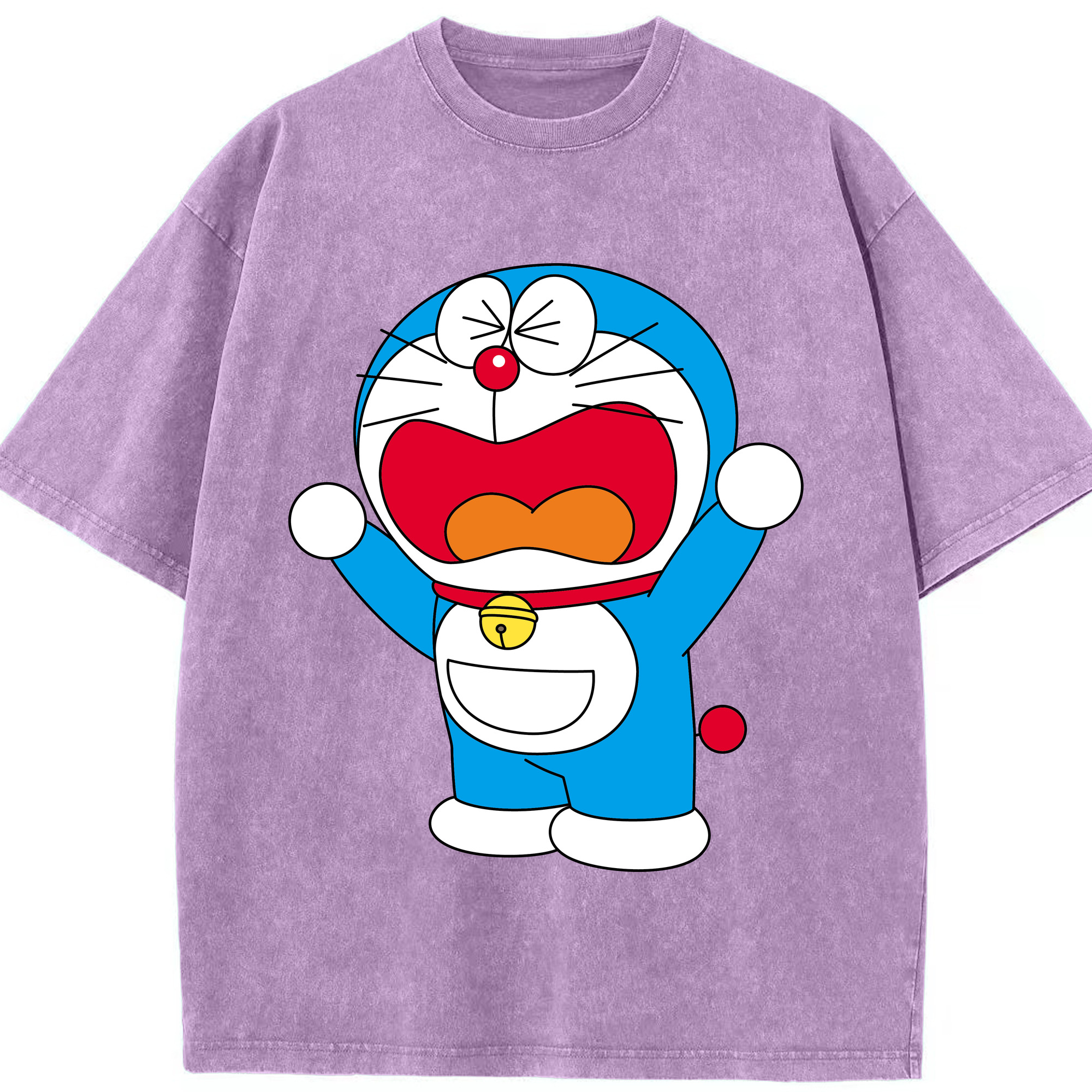 （画像用） ドラえもん Doraemon 綿100% ヴィンテージ風 半袖Tシャツ（フロントプリント）