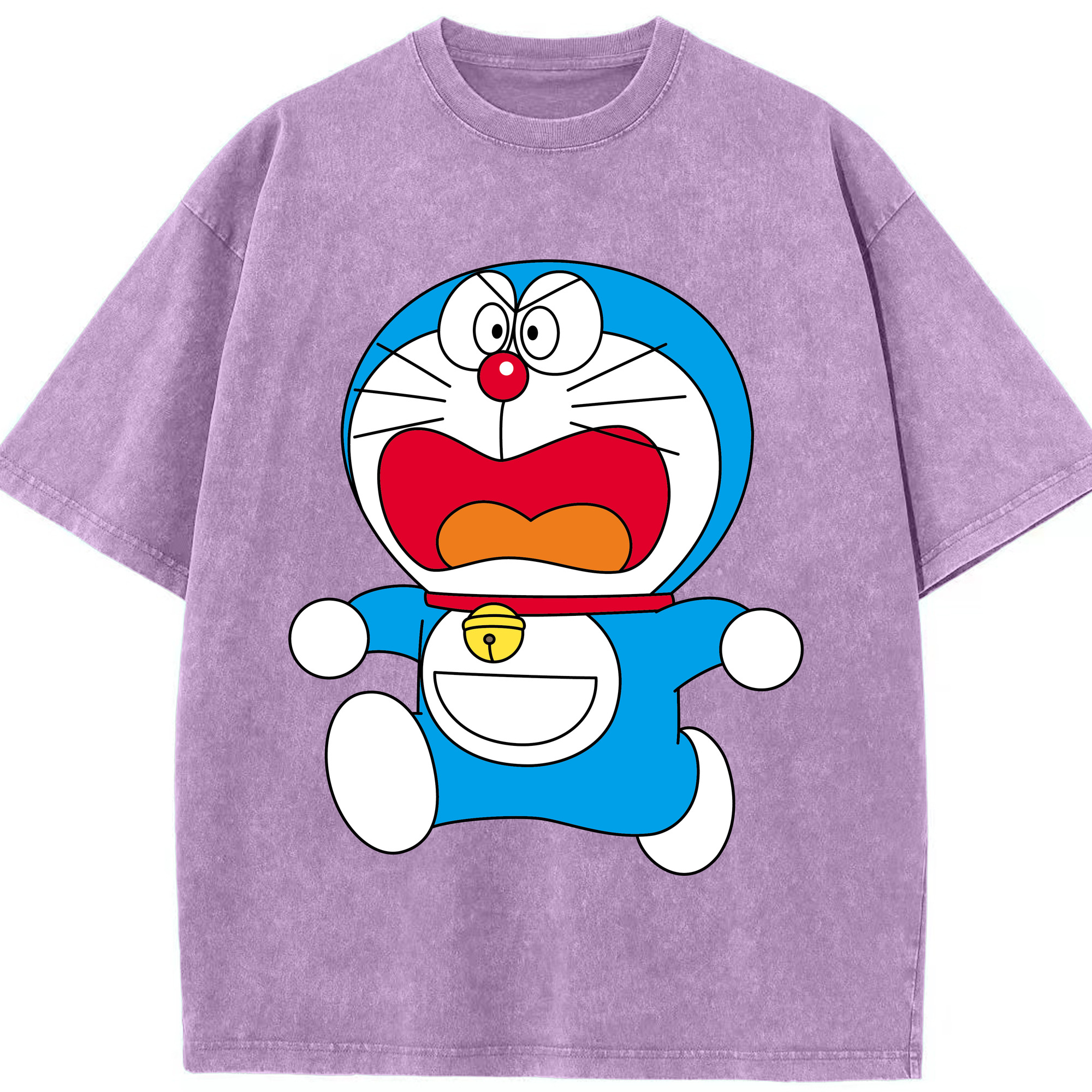 （画像用） ドラえもん Doraemon 綿100% ヴィンテージ風 半袖Tシャツ（フロントプリント）