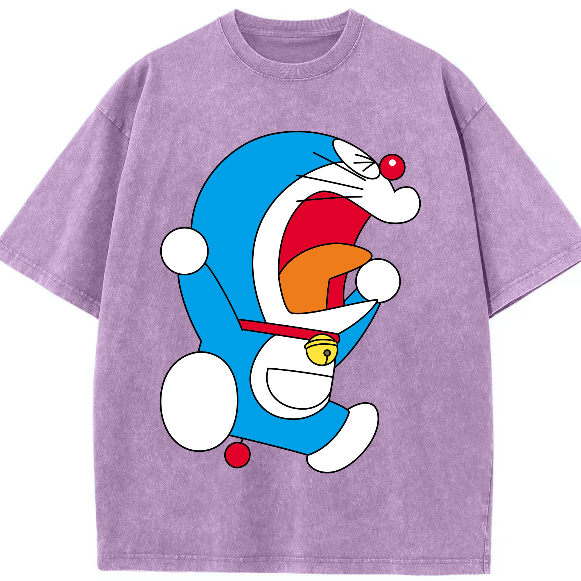 （画像用） ドラえもん Doraemon 綿100% ヴィンテージ風 半袖Tシャツ（フロントプリント）
