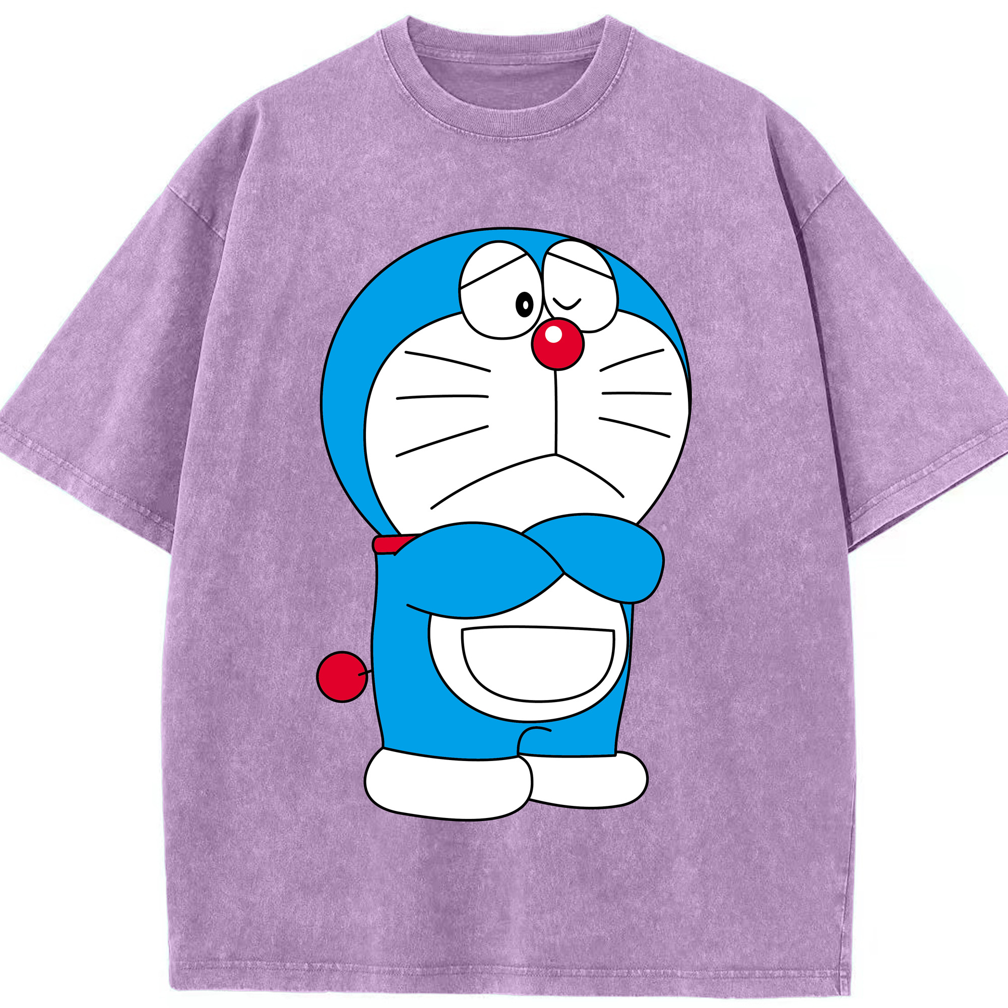（画像用） ドラえもん Doraemon 綿100% ヴィンテージ風 半袖Tシャツ（フロントプリント）