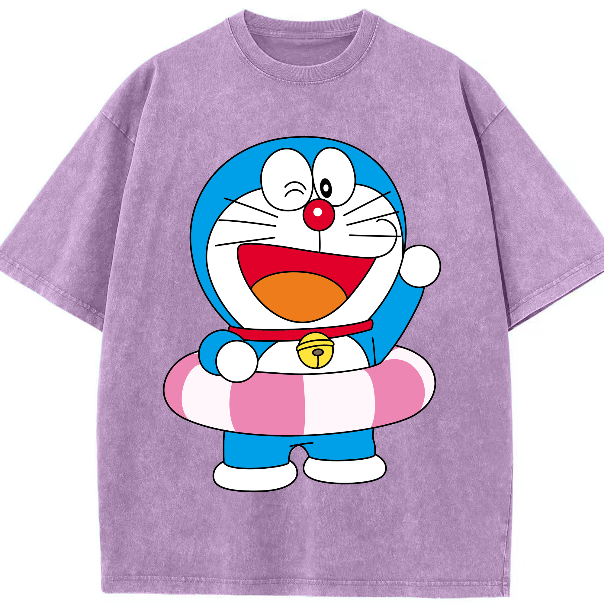 （画像用） ドラえもん Doraemon 綿100% ヴィンテージ風 半袖Tシャツ（フロントプリント）