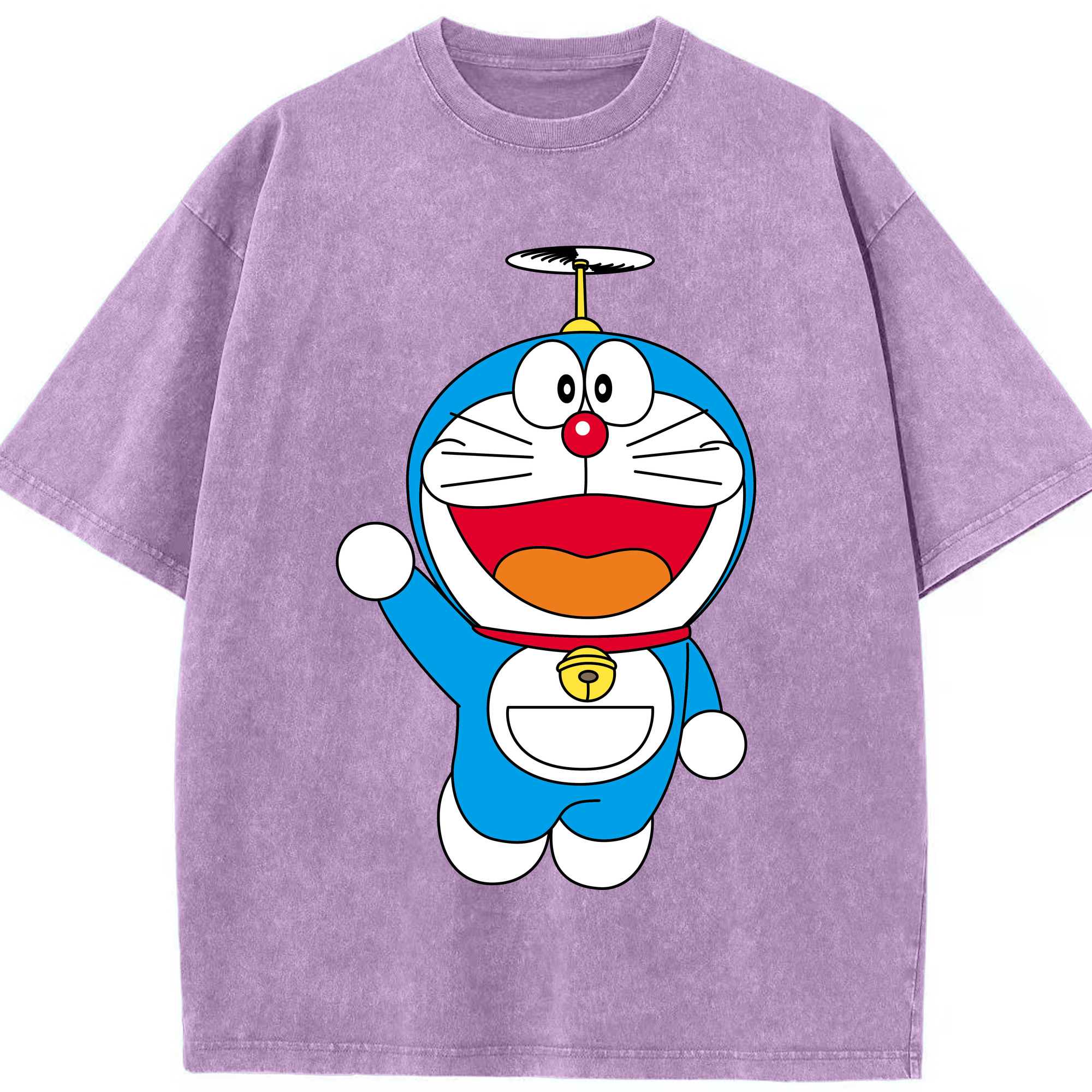 （画像用） ドラえもん Doraemon 綿100% ヴィンテージ風 半袖Tシャツ（フロントプリント）