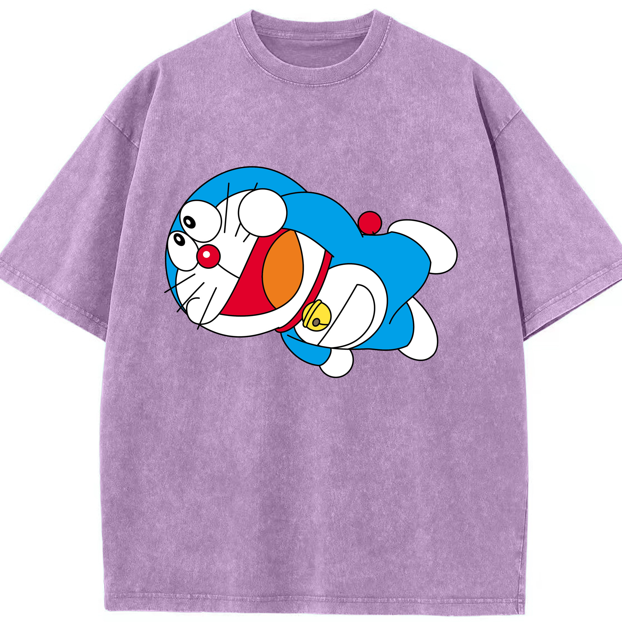 （画像用） ドラえもん Doraemon 綿100% ヴィンテージ風 半袖Tシャツ（フロントプリント）