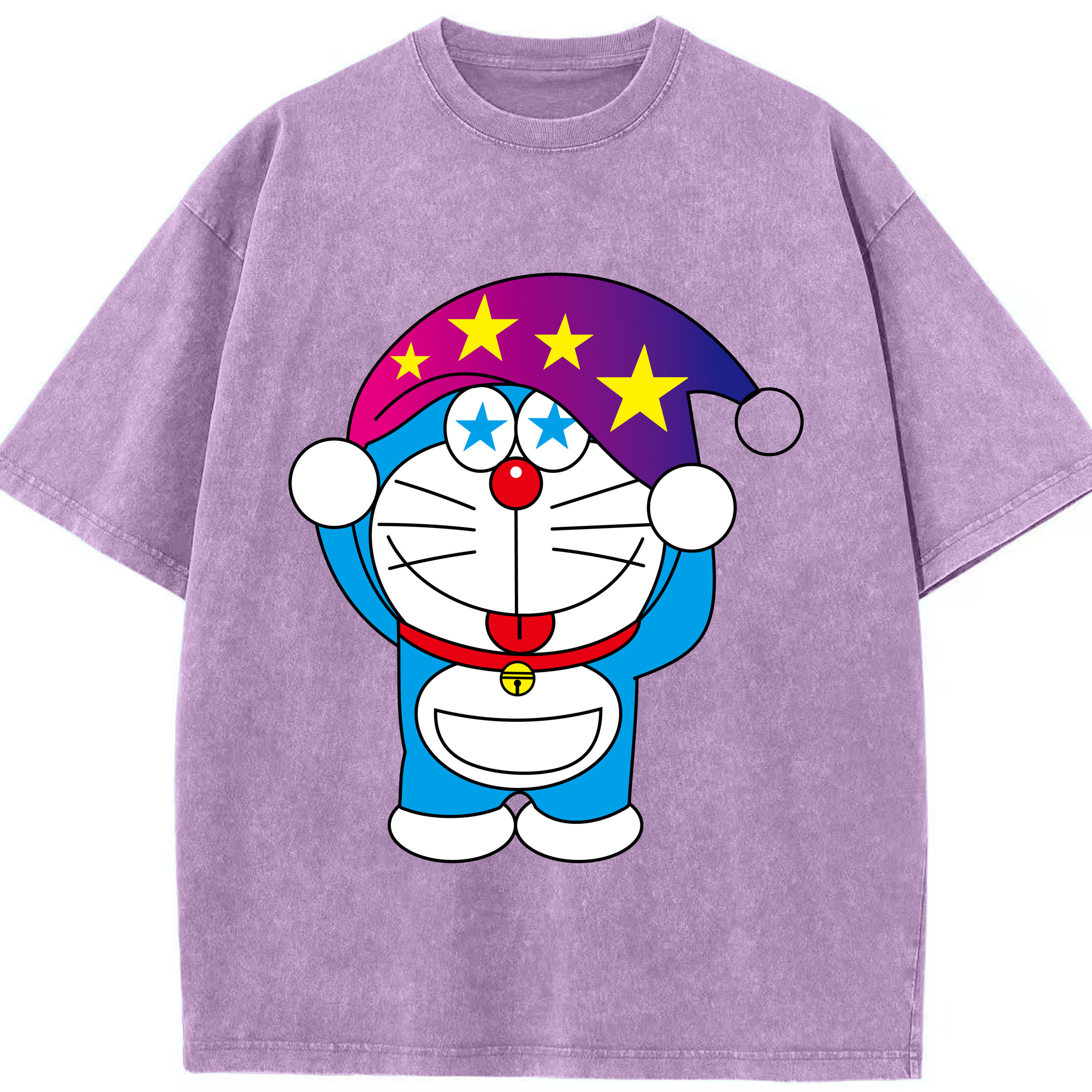 （画像用） ドラえもん Doraemon 綿100% ヴィンテージ風 半袖Tシャツ（フロントプリント）