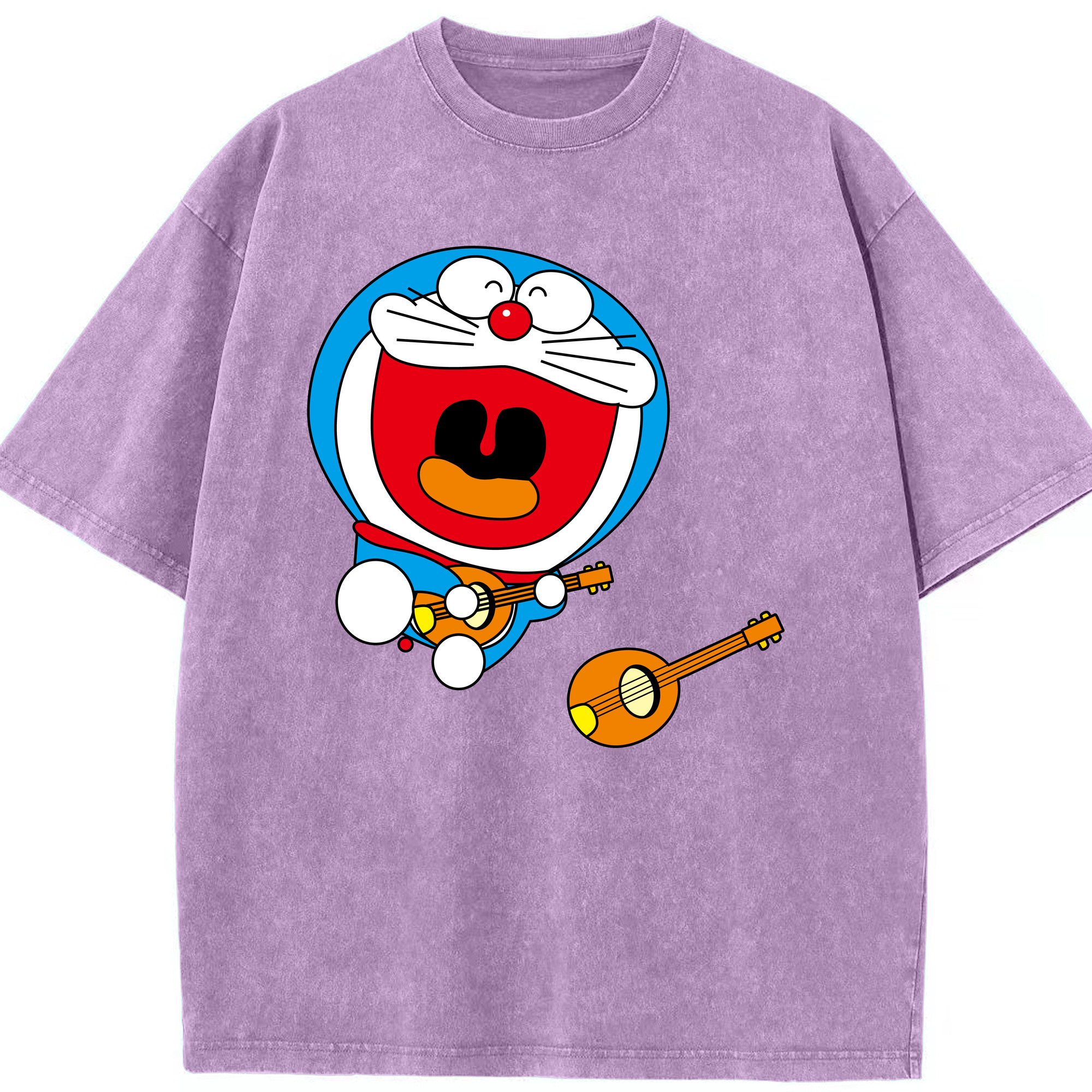 （画像用） ドラえもん Doraemon 綿100% ヴィンテージ風 半袖Tシャツ（フロントプリント）