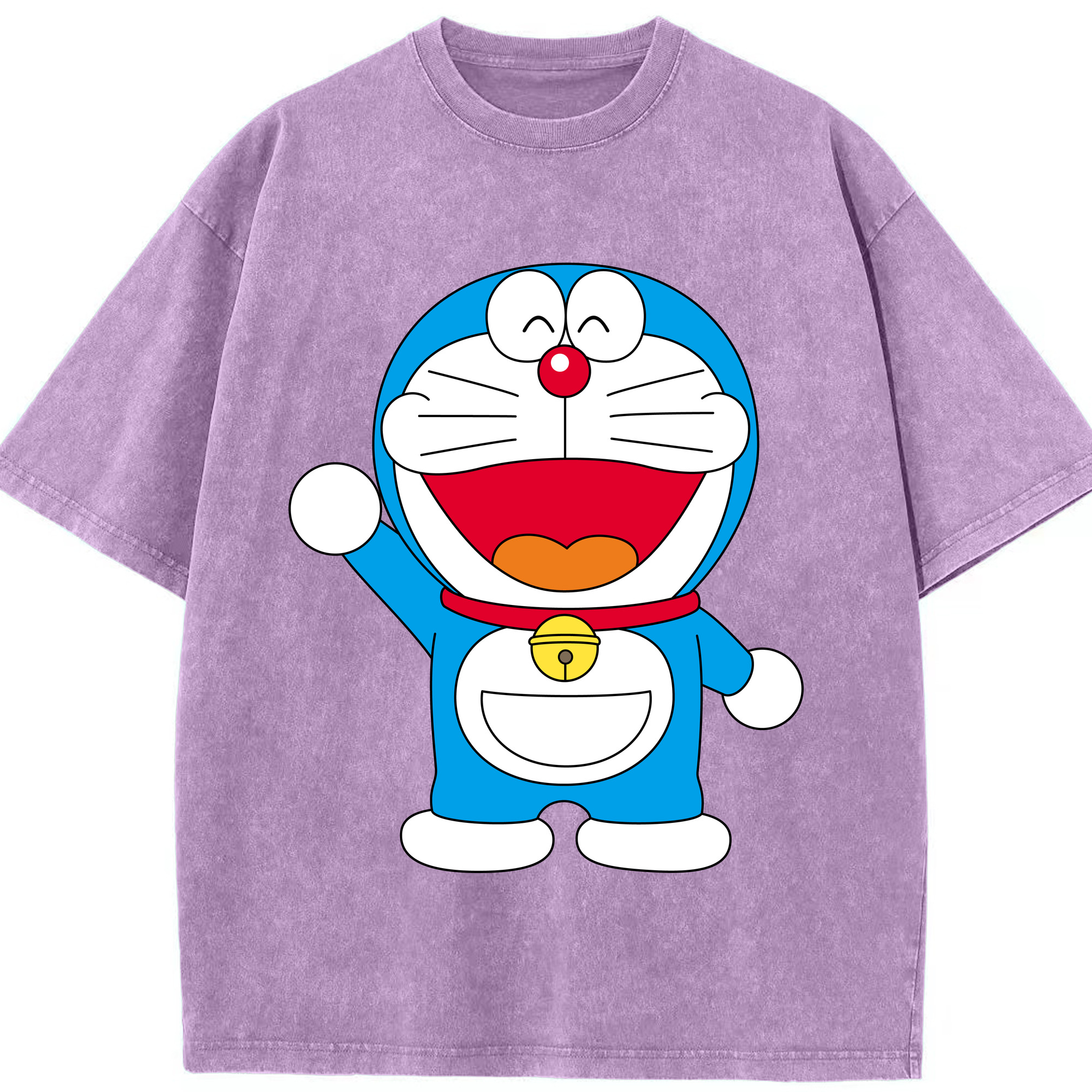 （画像用） ドラえもん Doraemon 綿100% ヴィンテージ風 半袖Tシャツ（フロントプリント）
