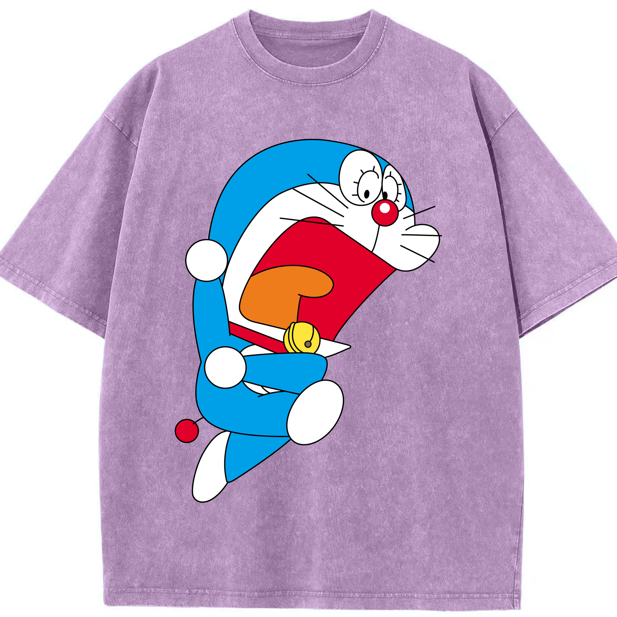 （画像用） ドラえもん Doraemon 綿100% ヴィンテージ風 半袖Tシャツ（フロントプリント）