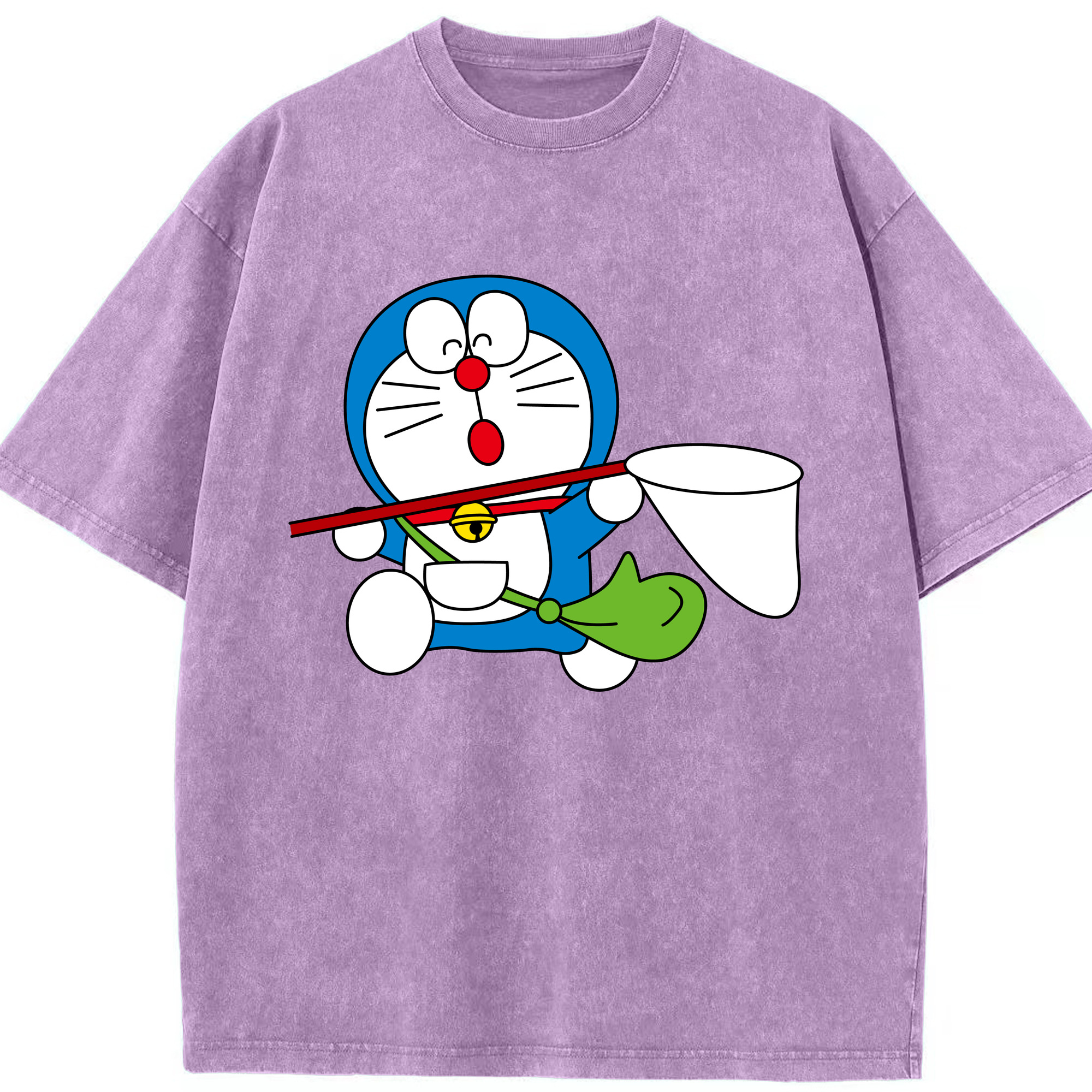 （画像用） ドラえもん Doraemon 綿100% ヴィンテージ風 半袖Tシャツ（フロントプリント）