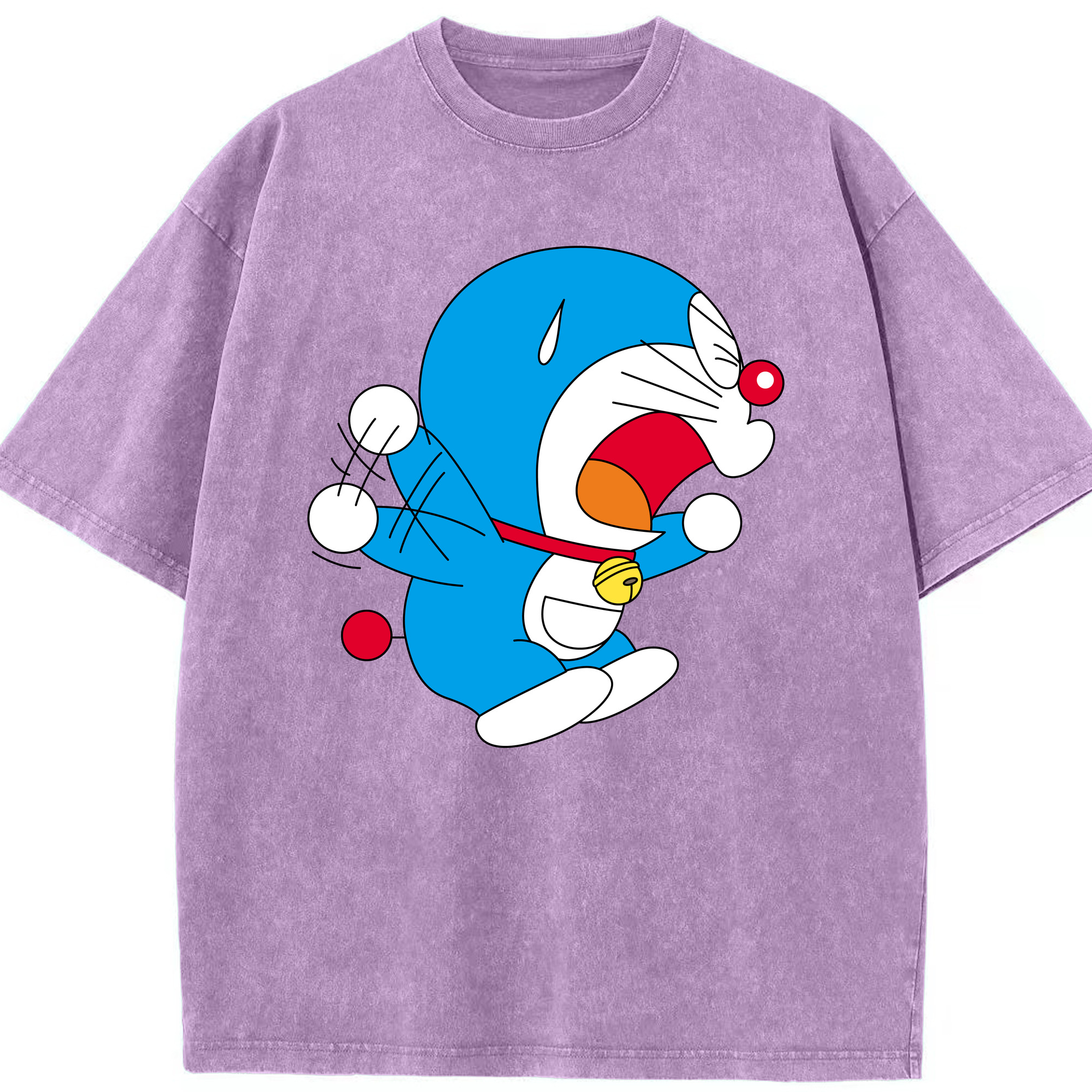 （画像用） ドラえもん Doraemon 綿100% ヴィンテージ風 半袖Tシャツ（フロントプリント）