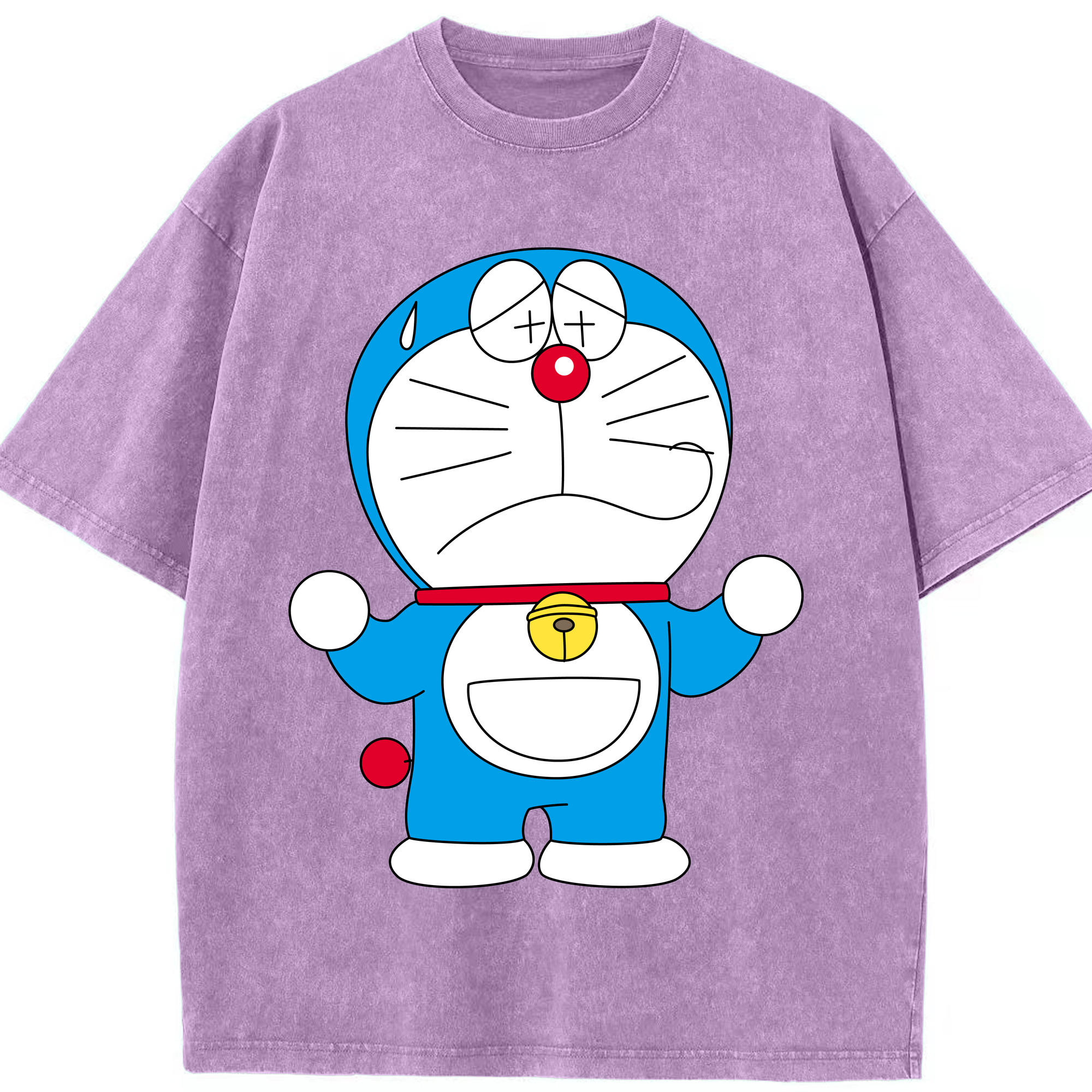 （画像用） ドラえもん Doraemon 綿100% ヴィンテージ風 半袖Tシャツ（フロントプリント）