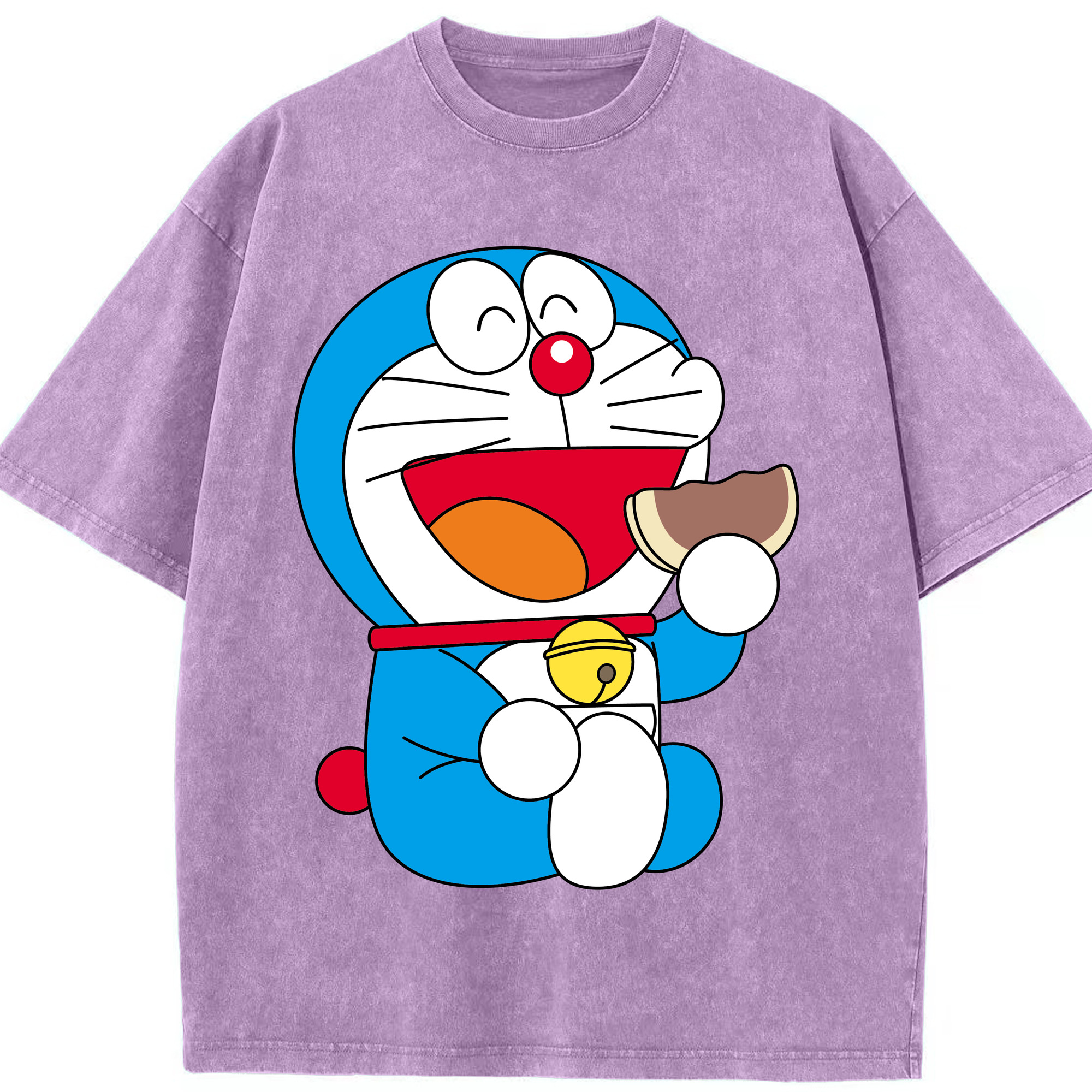 （画像用） ドラえもん Doraemon 綿100% ヴィンテージ風 半袖Tシャツ（フロントプリント）