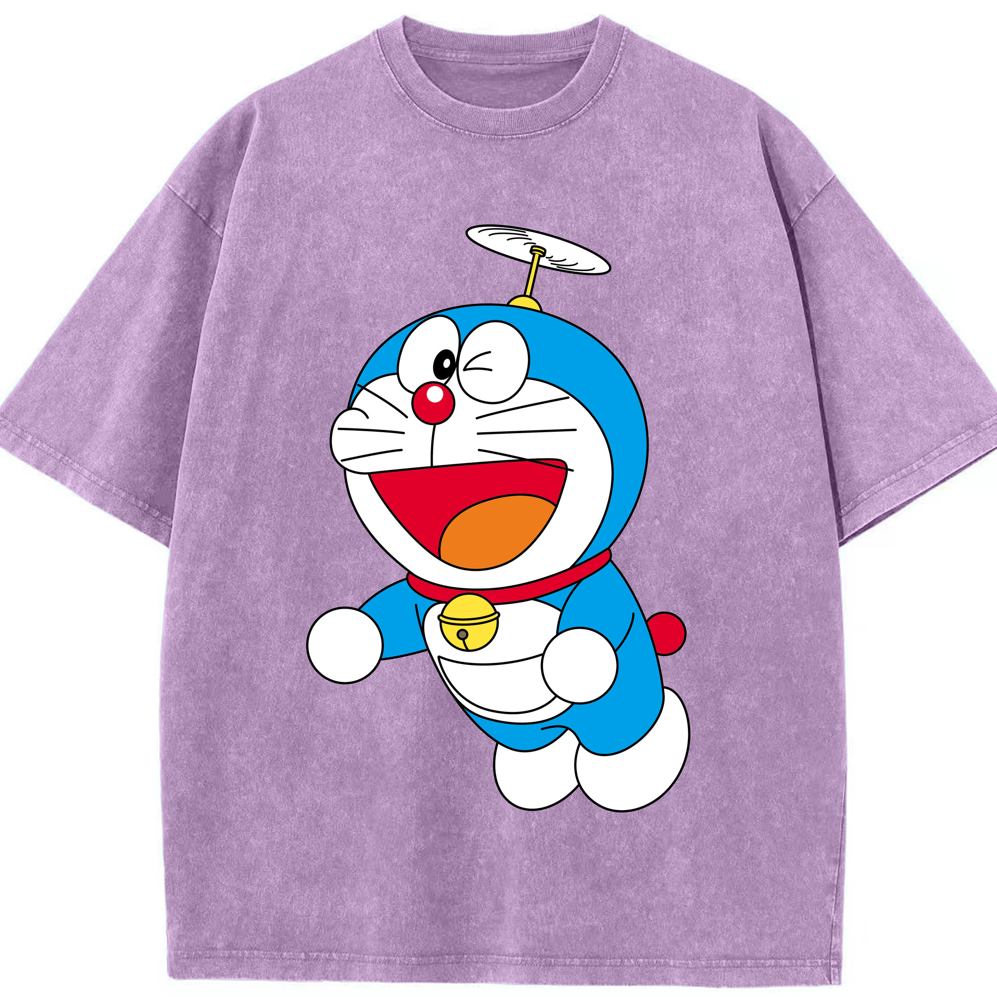 （画像用） ドラえもん Doraemon 綿100% ヴィンテージ風 半袖Tシャツ（フロントプリント）