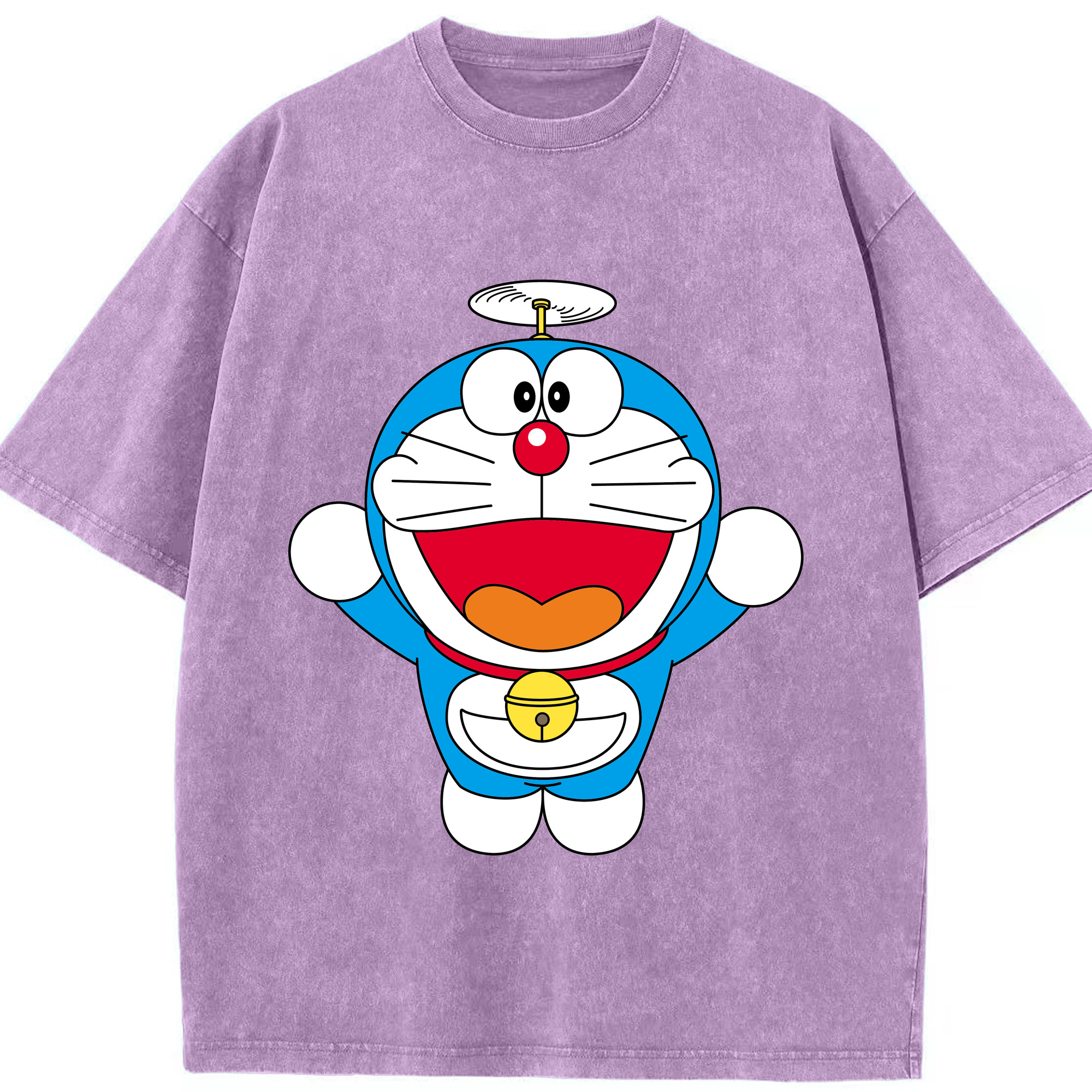 （画像用） ドラえもん Doraemon 綿100% ヴィンテージ風 半袖Tシャツ（フロントプリント）