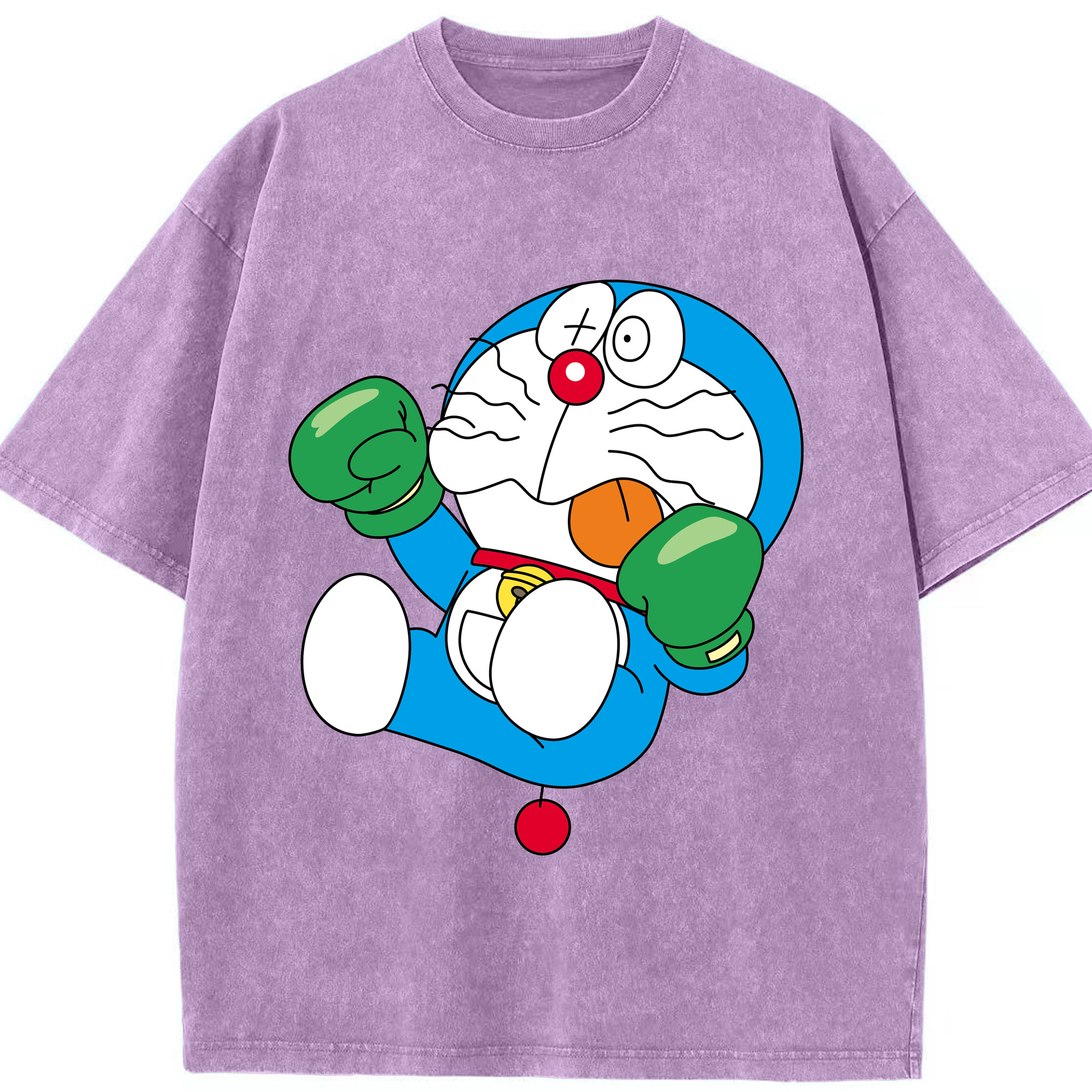（画像用） ドラえもん Doraemon 綿100% ヴィンテージ風 半袖Tシャツ（フロントプリント）