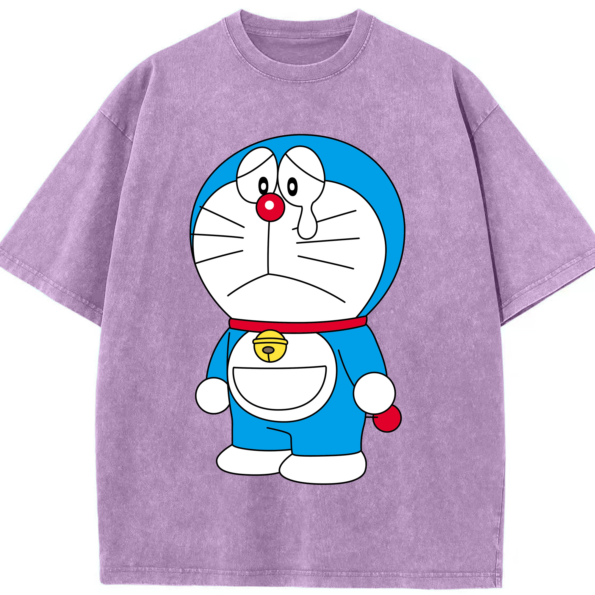 （画像用） ドラえもん Doraemon 綿100% ヴィンテージ風 半袖Tシャツ（フロントプリント）