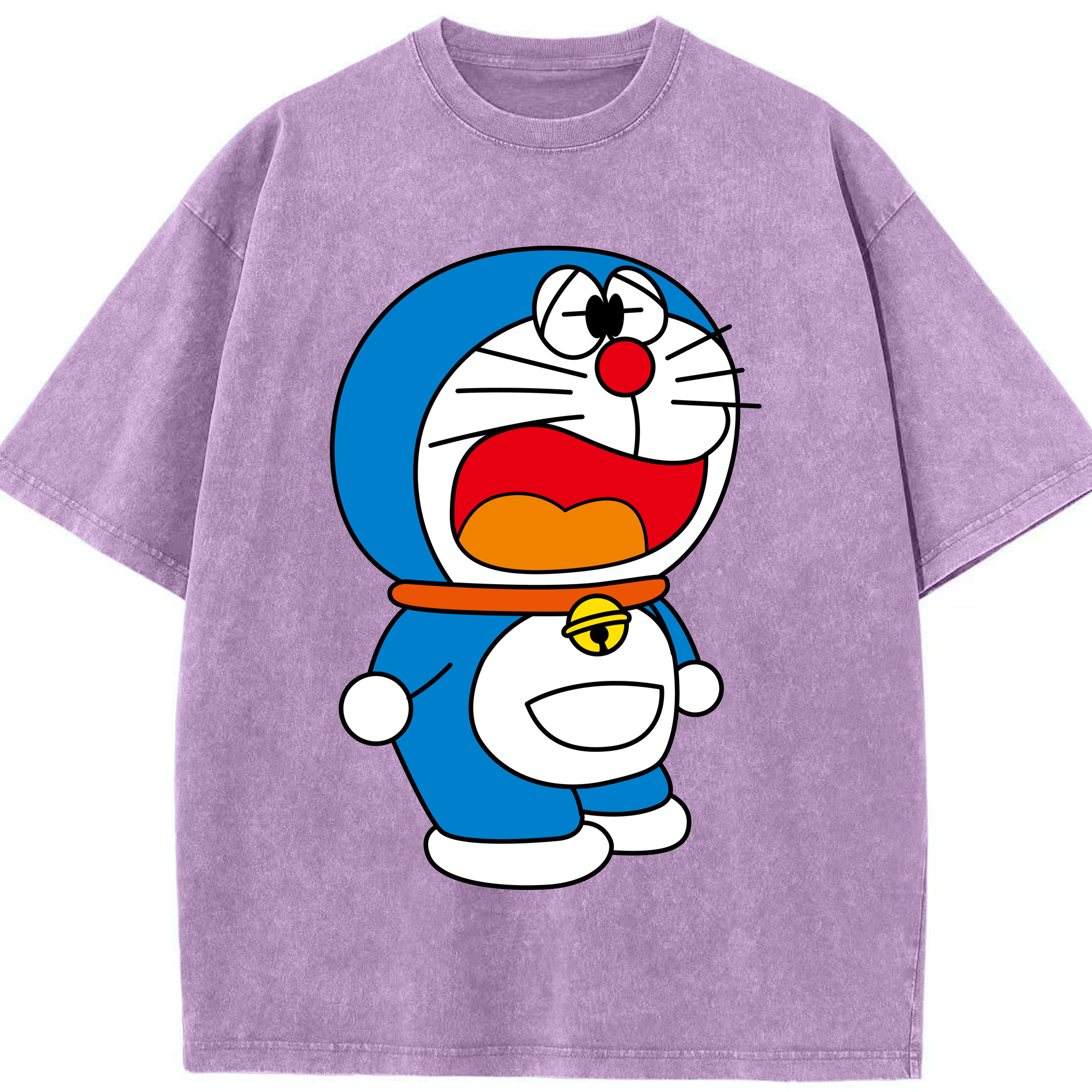 （画像用） ドラえもん Doraemon 綿100% ヴィンテージ風 半袖Tシャツ（フロントプリント）