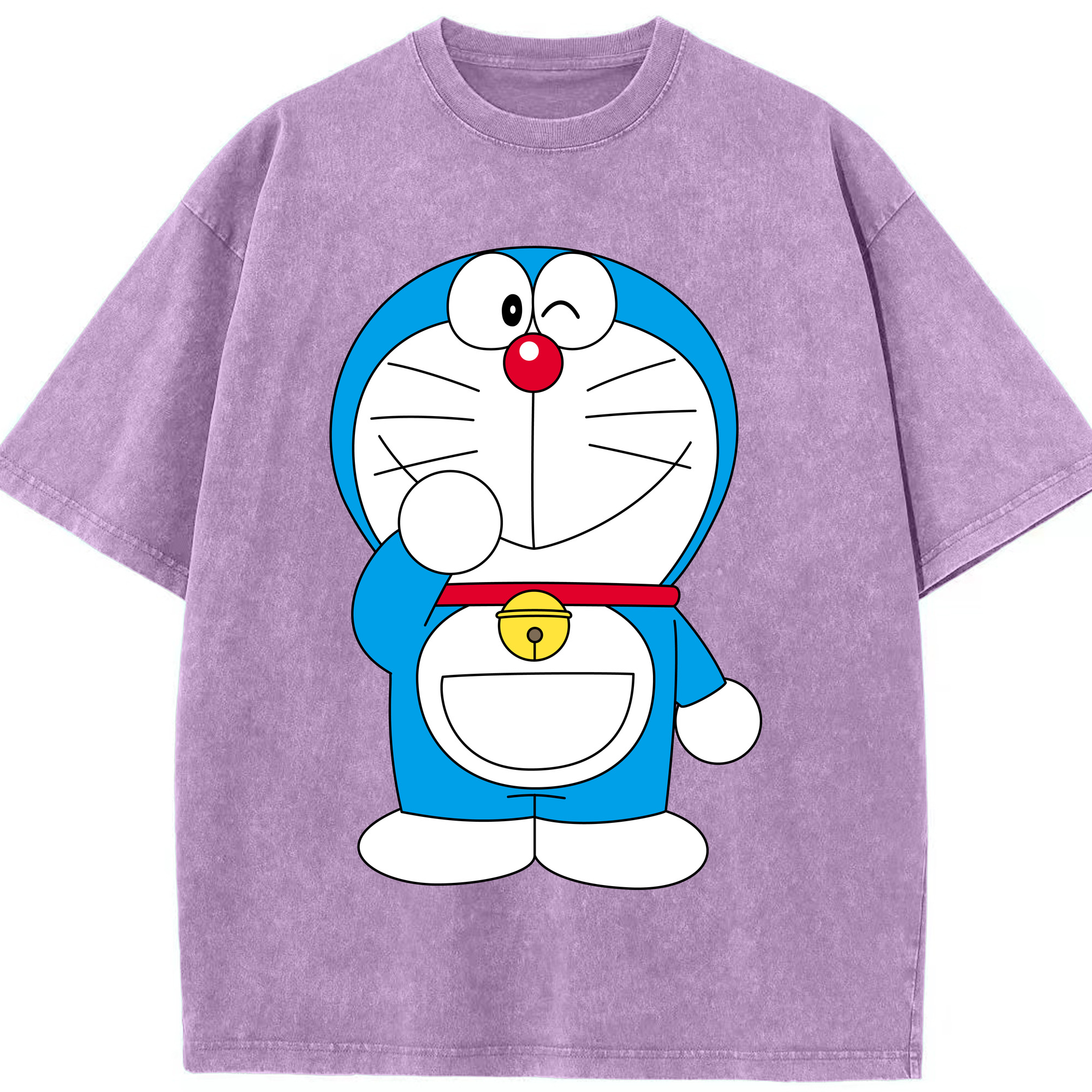 （画像用） ドラえもん Doraemon 綿100% ヴィンテージ風 半袖Tシャツ（フロントプリント）