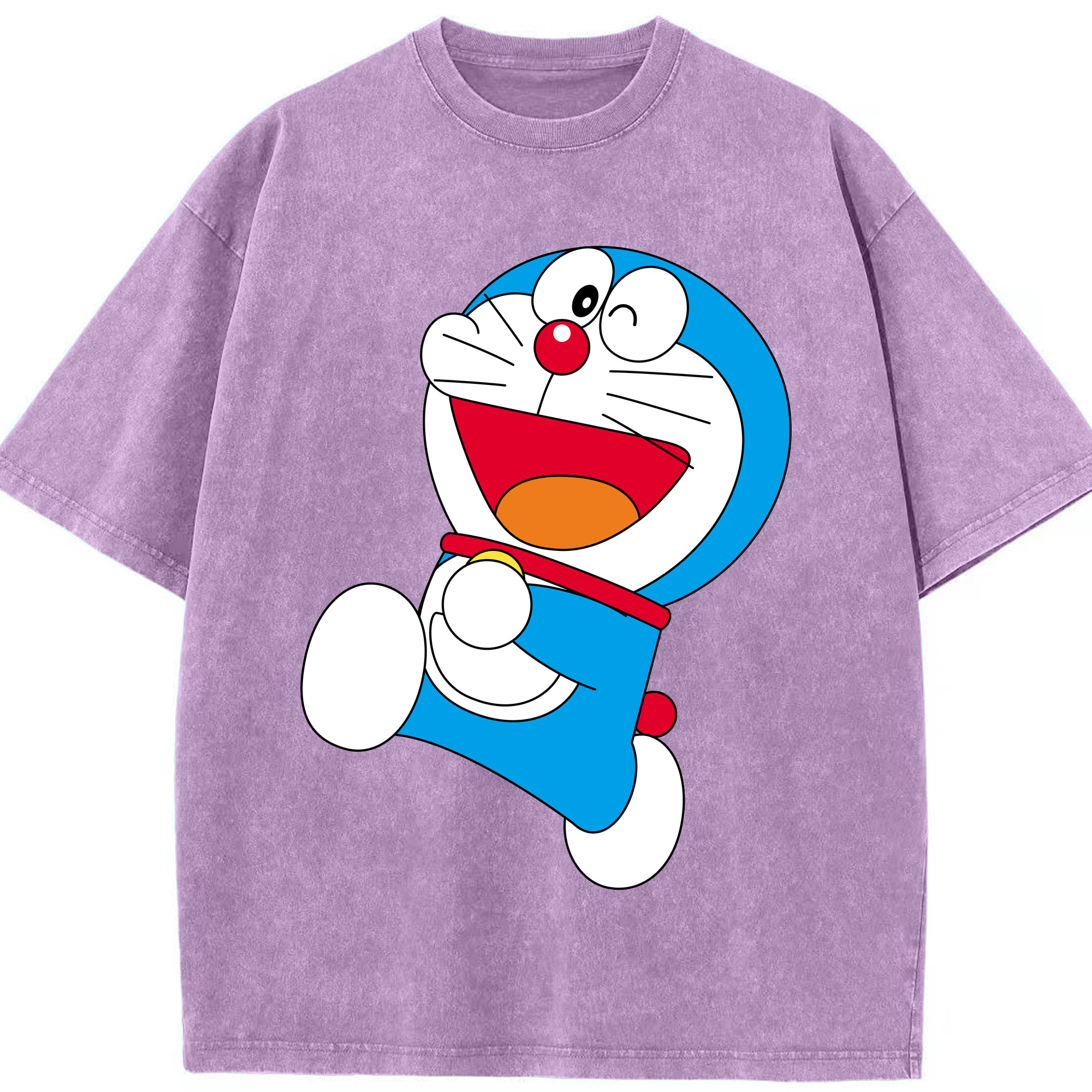（画像用） ドラえもん Doraemon 綿100% ヴィンテージ風 半袖Tシャツ（フロントプリント）