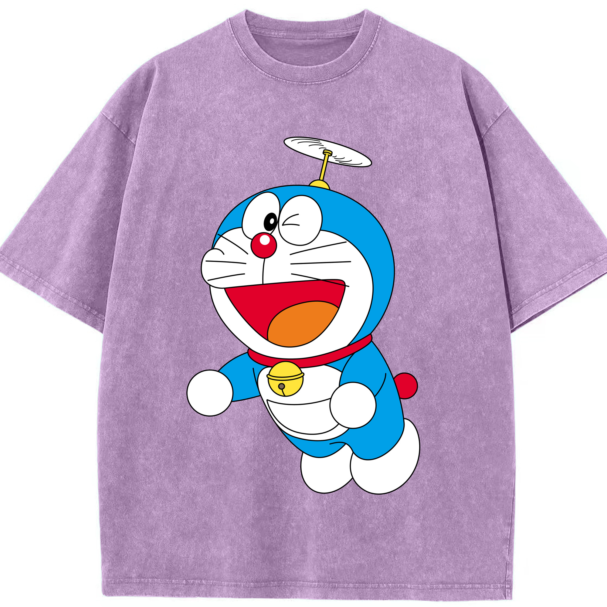 （画像用） ドラえもん Doraemon 綿100% ヴィンテージ風 半袖Tシャツ（フロントプリント）