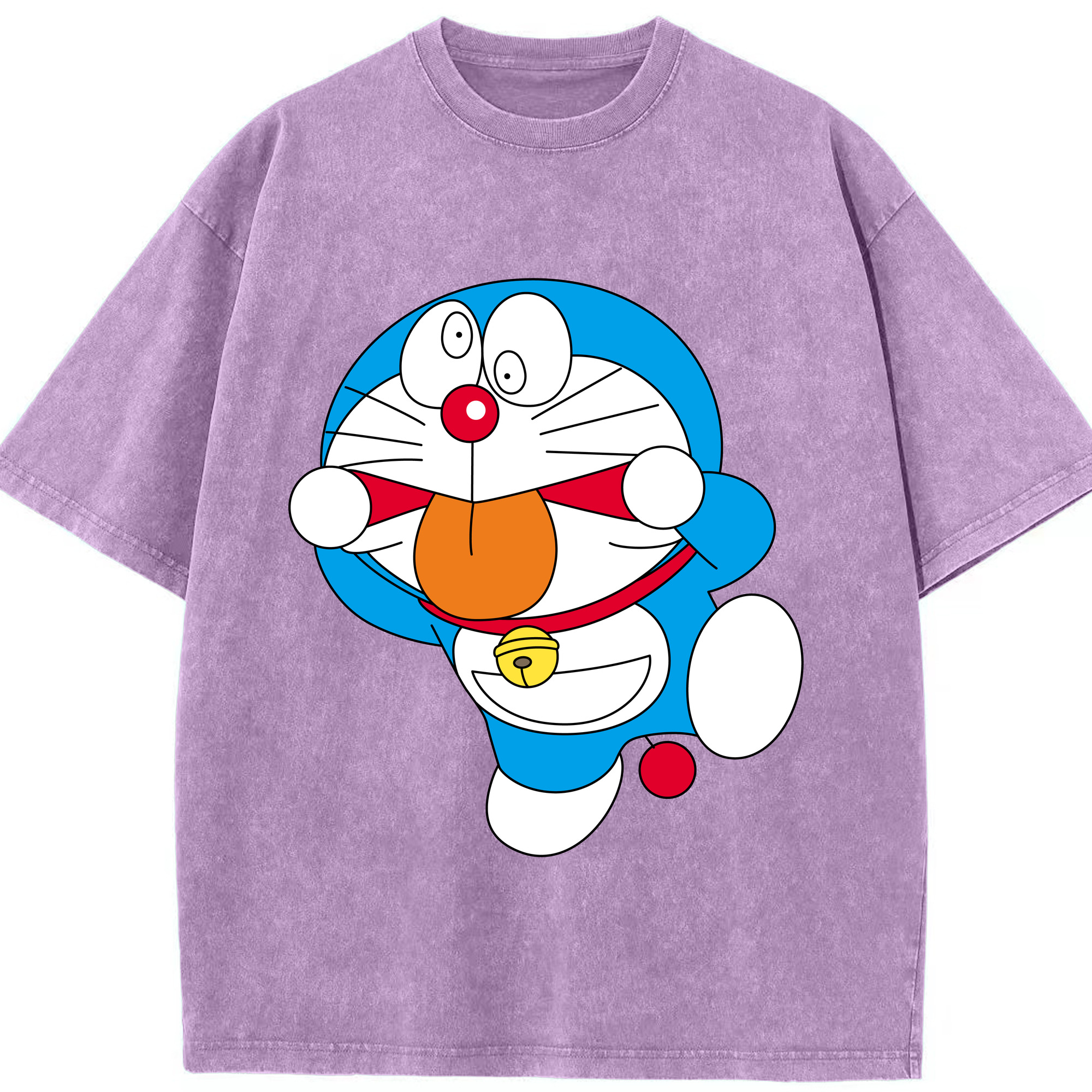 （画像用） ドラえもん Doraemon 綿100% ヴィンテージ風 半袖Tシャツ（フロントプリント）
