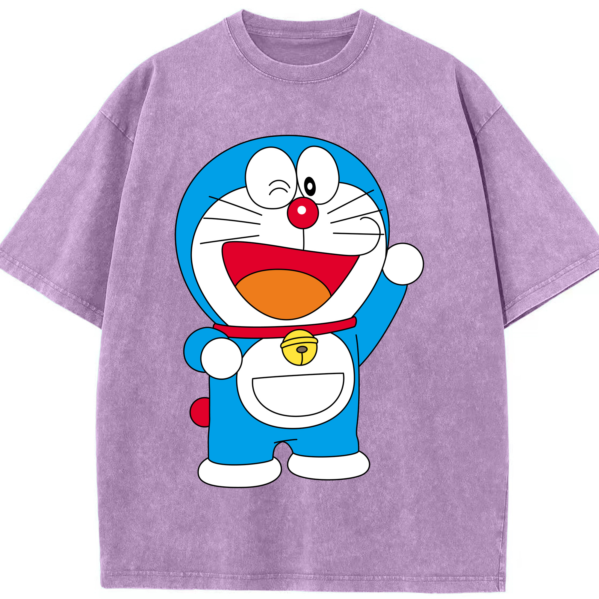（画像用） ドラえもん Doraemon 綿100% ヴィンテージ風 半袖Tシャツ（フロントプリント）