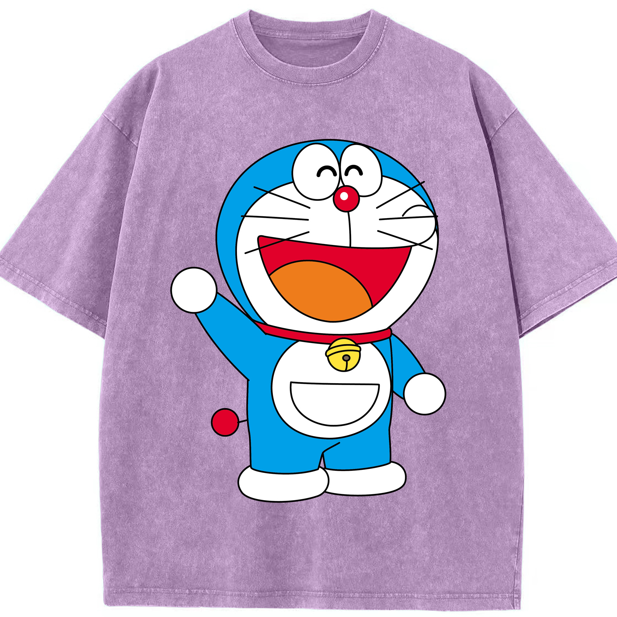（画像用） ドラえもん Doraemon 綿100% ヴィンテージ風 半袖Tシャツ（フロントプリント）