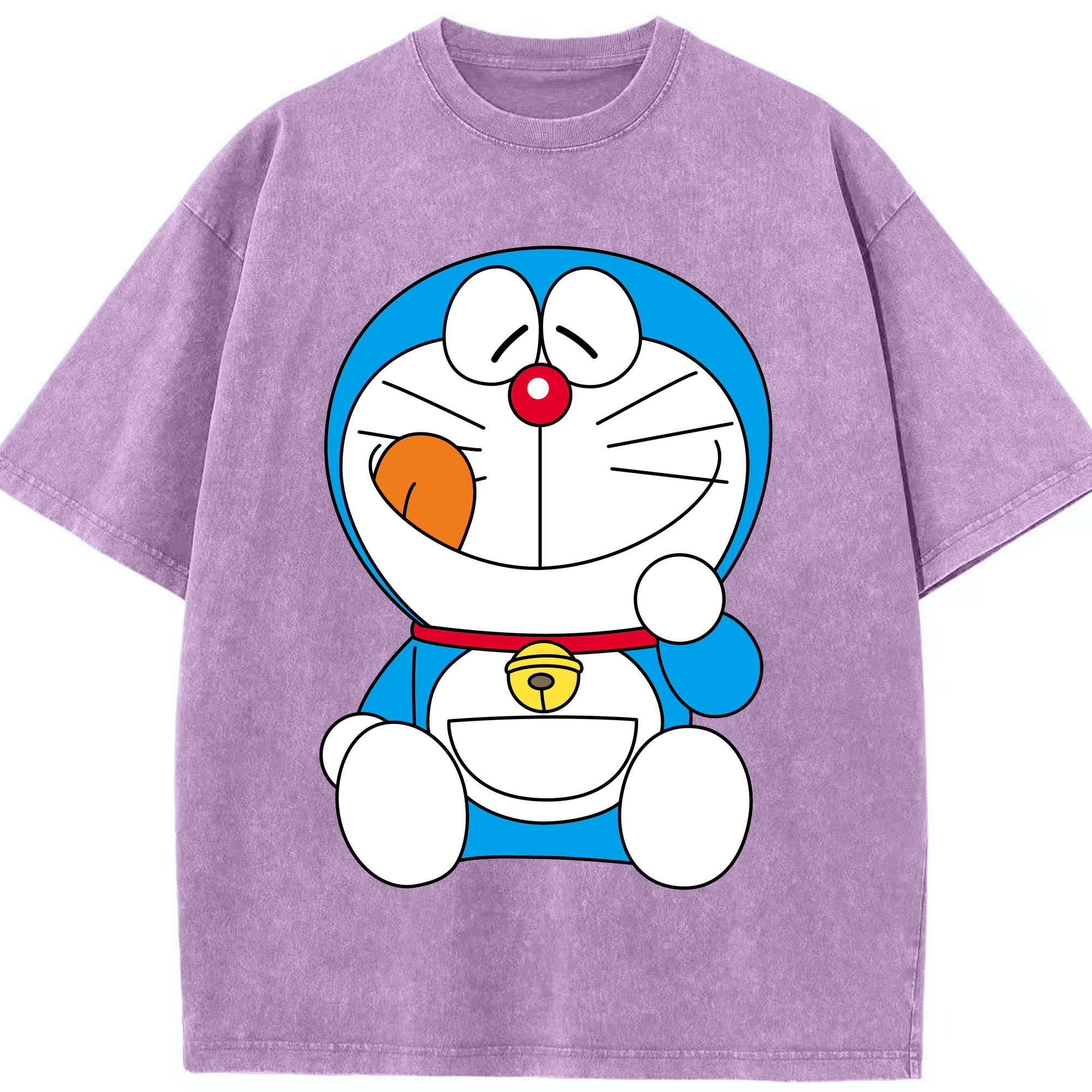 （画像用） ドラえもん Doraemon 綿100% ヴィンテージ風 半袖Tシャツ（フロントプリント）