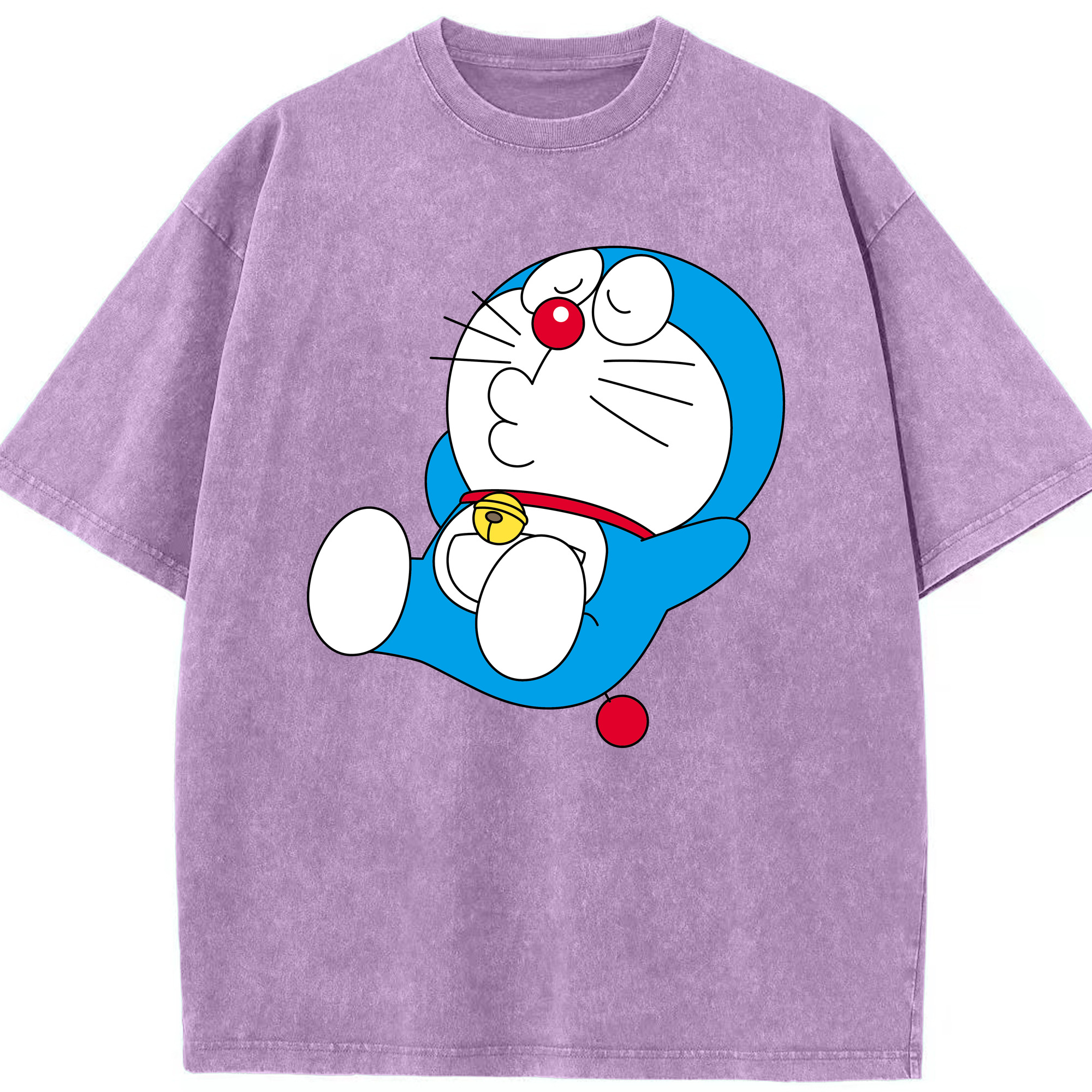 （画像用） ドラえもん Doraemon 綿100% ヴィンテージ風 半袖Tシャツ（フロントプリント）