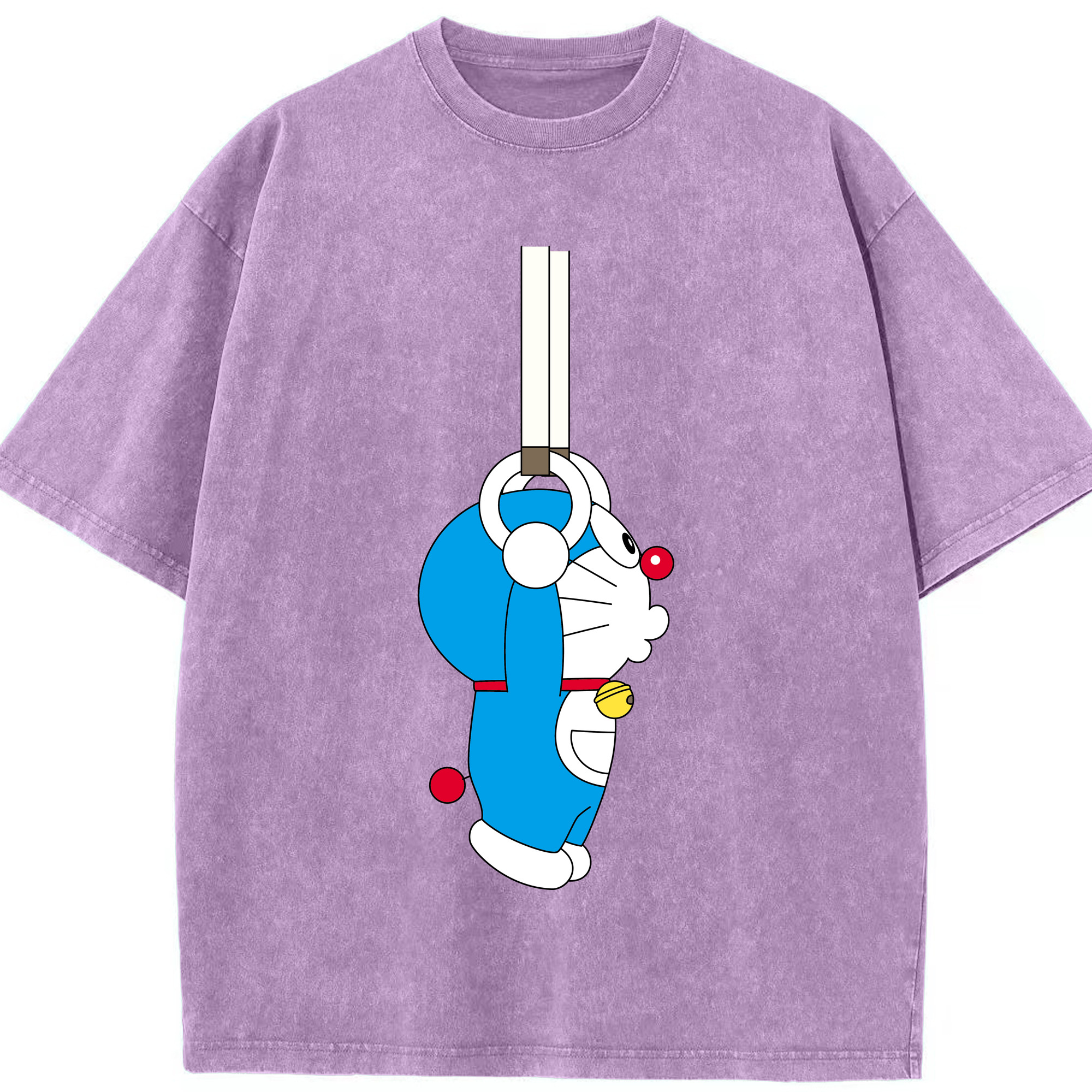 （画像用） ドラえもん Doraemon 綿100% ヴィンテージ風 半袖Tシャツ（フロントプリント）