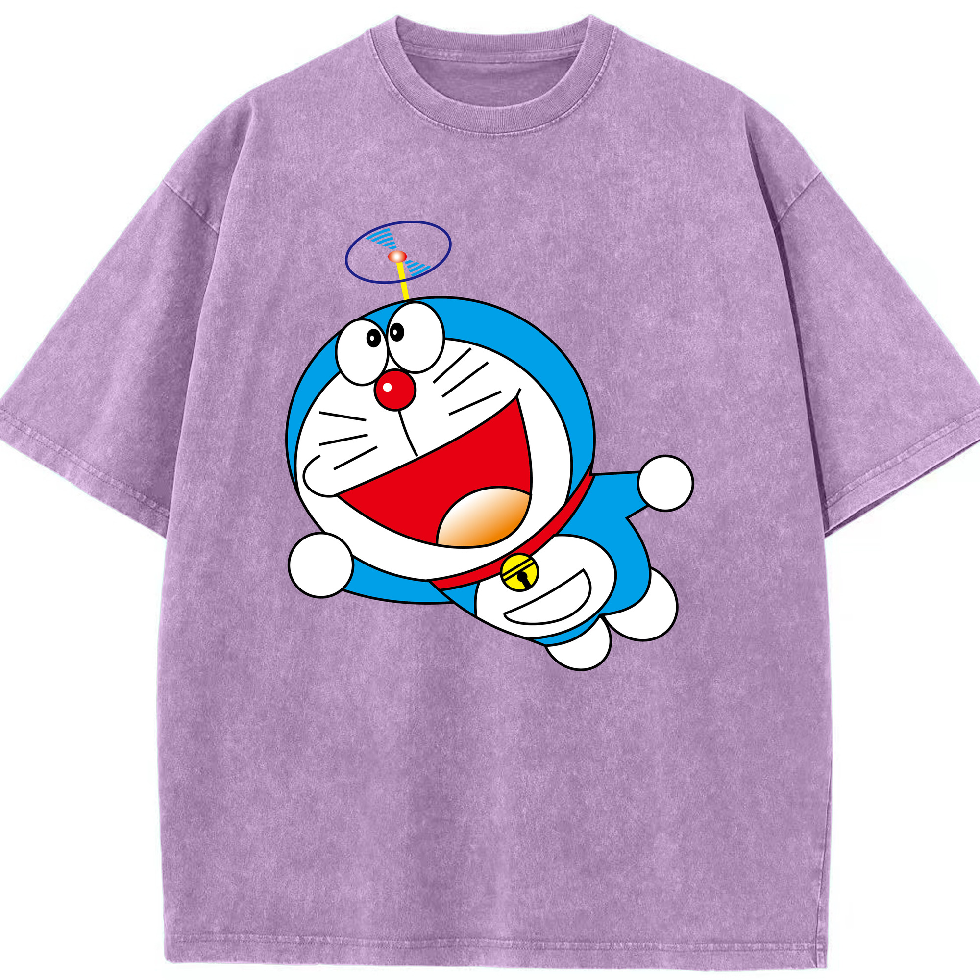 （画像用） ドラえもん Doraemon 綿100% ヴィンテージ風 半袖Tシャツ（フロントプリント）