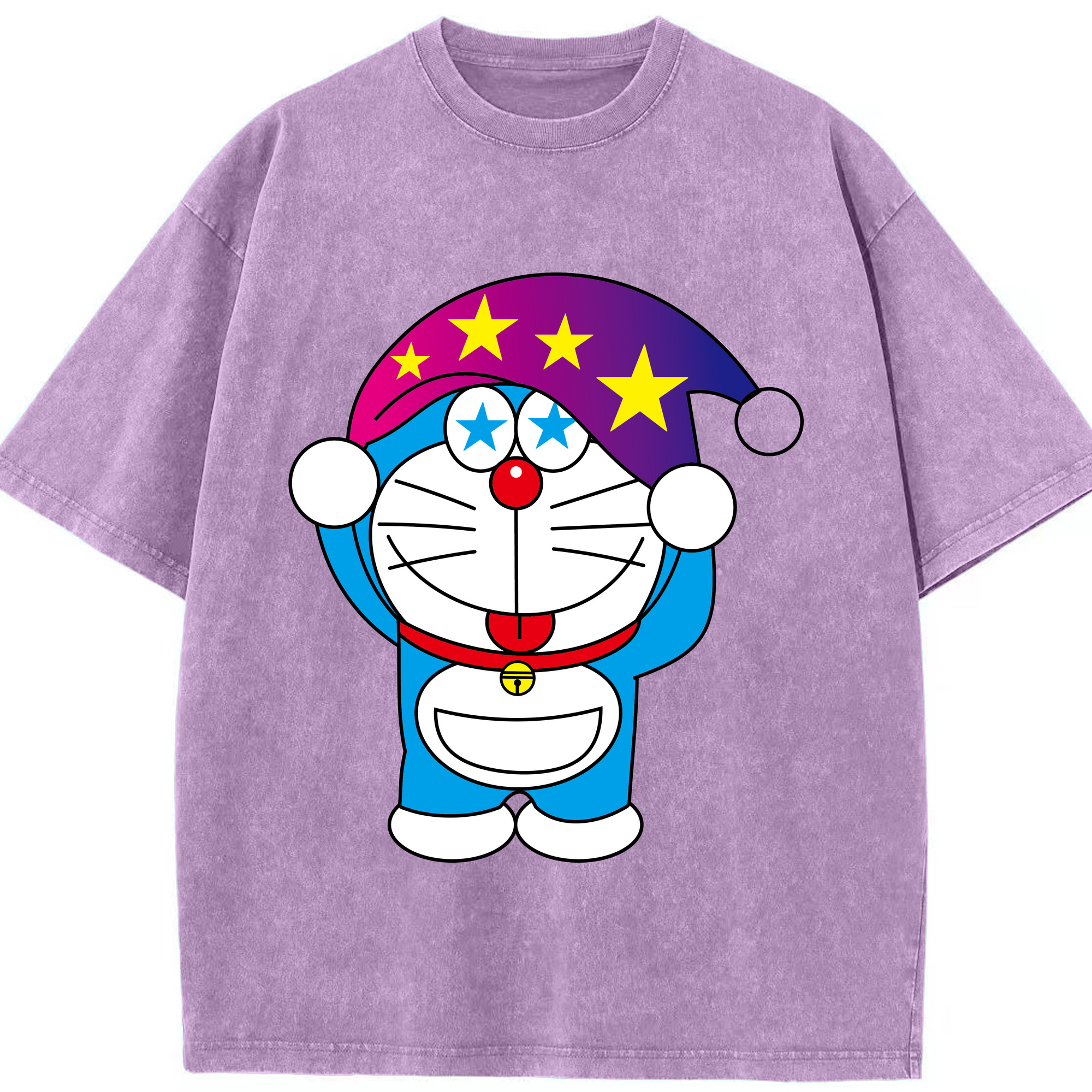 （画像用） ドラえもん Doraemon 綿100% ヴィンテージ風 半袖Tシャツ（フロントプリント）