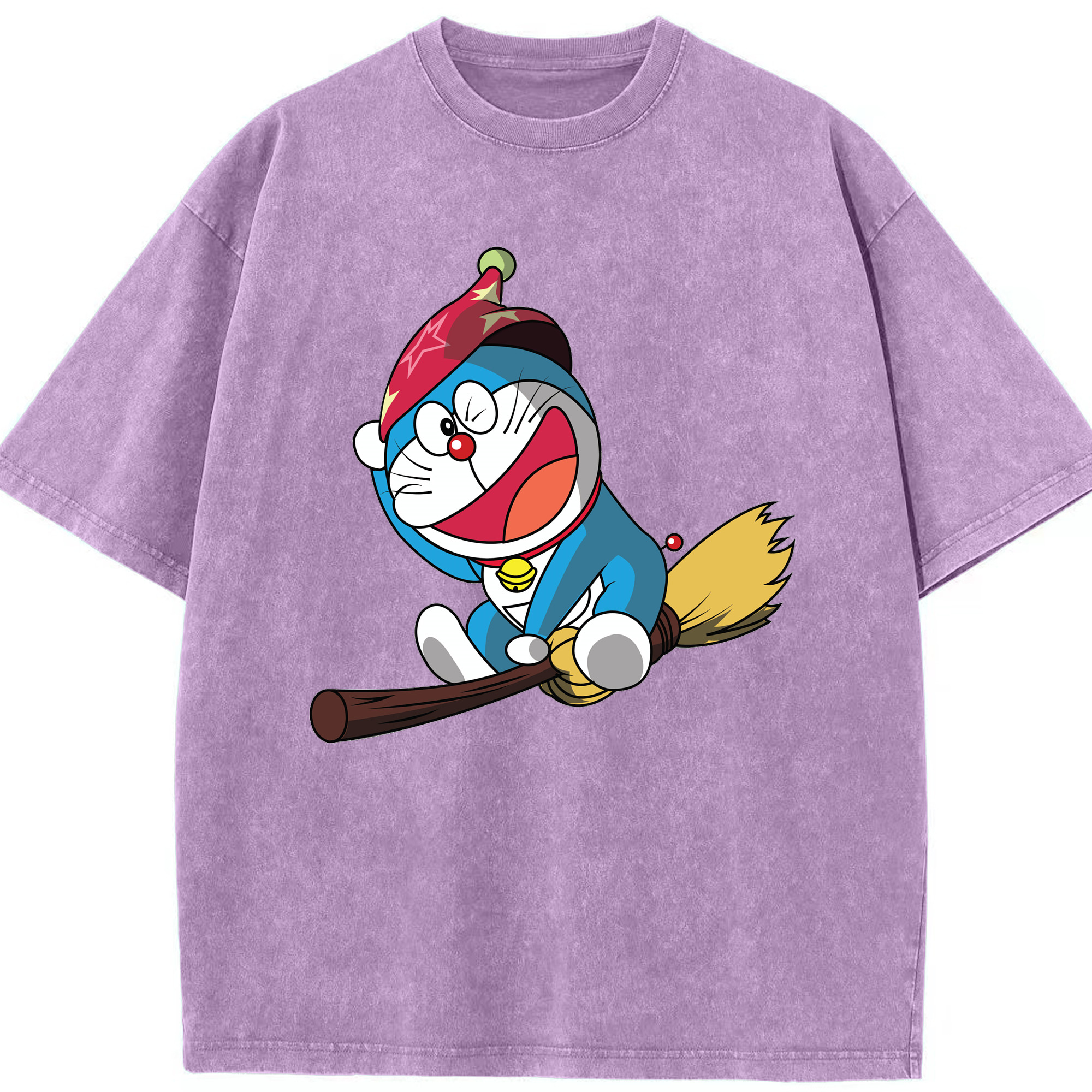 （画像用） ドラえもん Doraemon 綿100% ヴィンテージ風 半袖Tシャツ（フロントプリント）