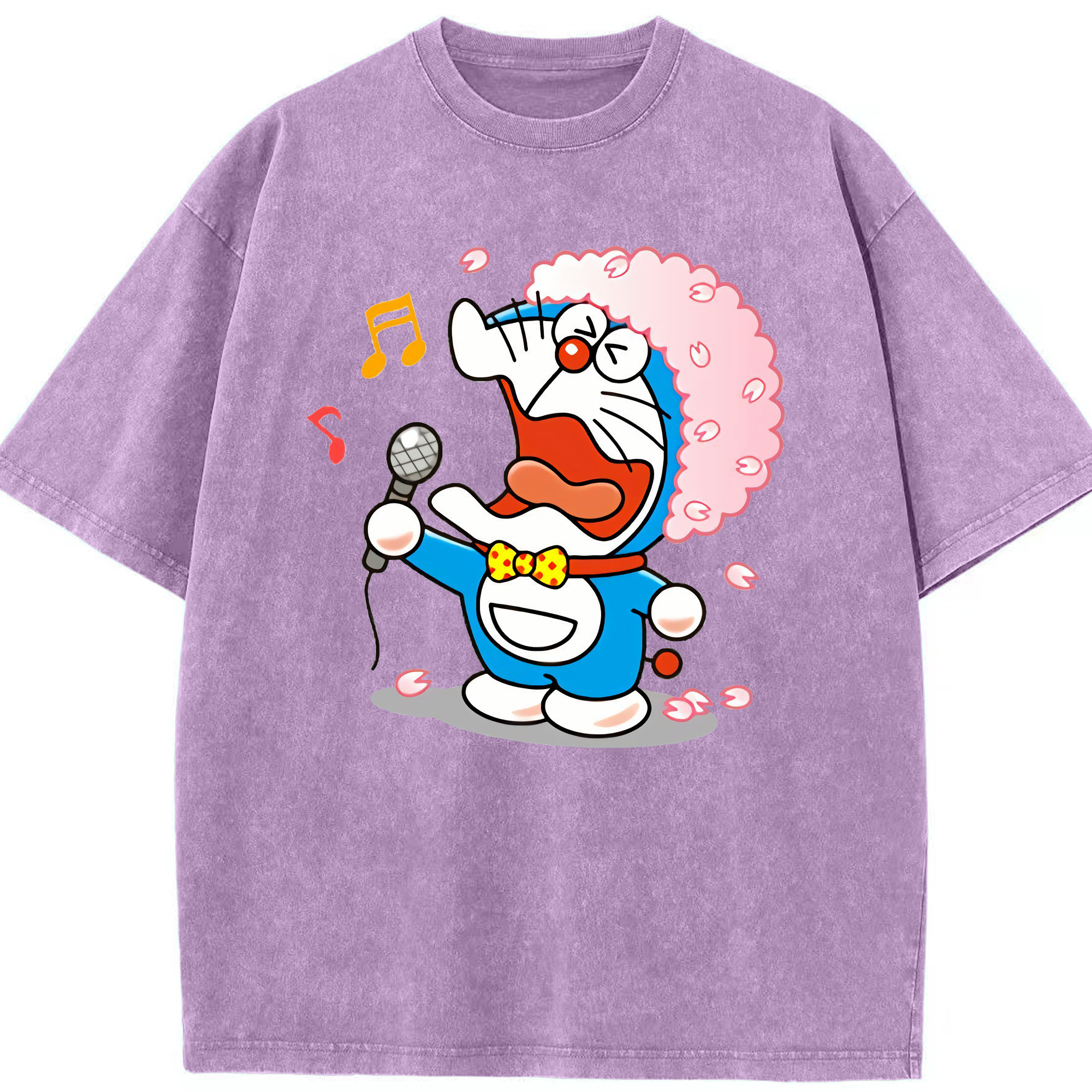 （画像用） ドラえもん Doraemon 綿100% ヴィンテージ風 半袖Tシャツ（フロントプリント）