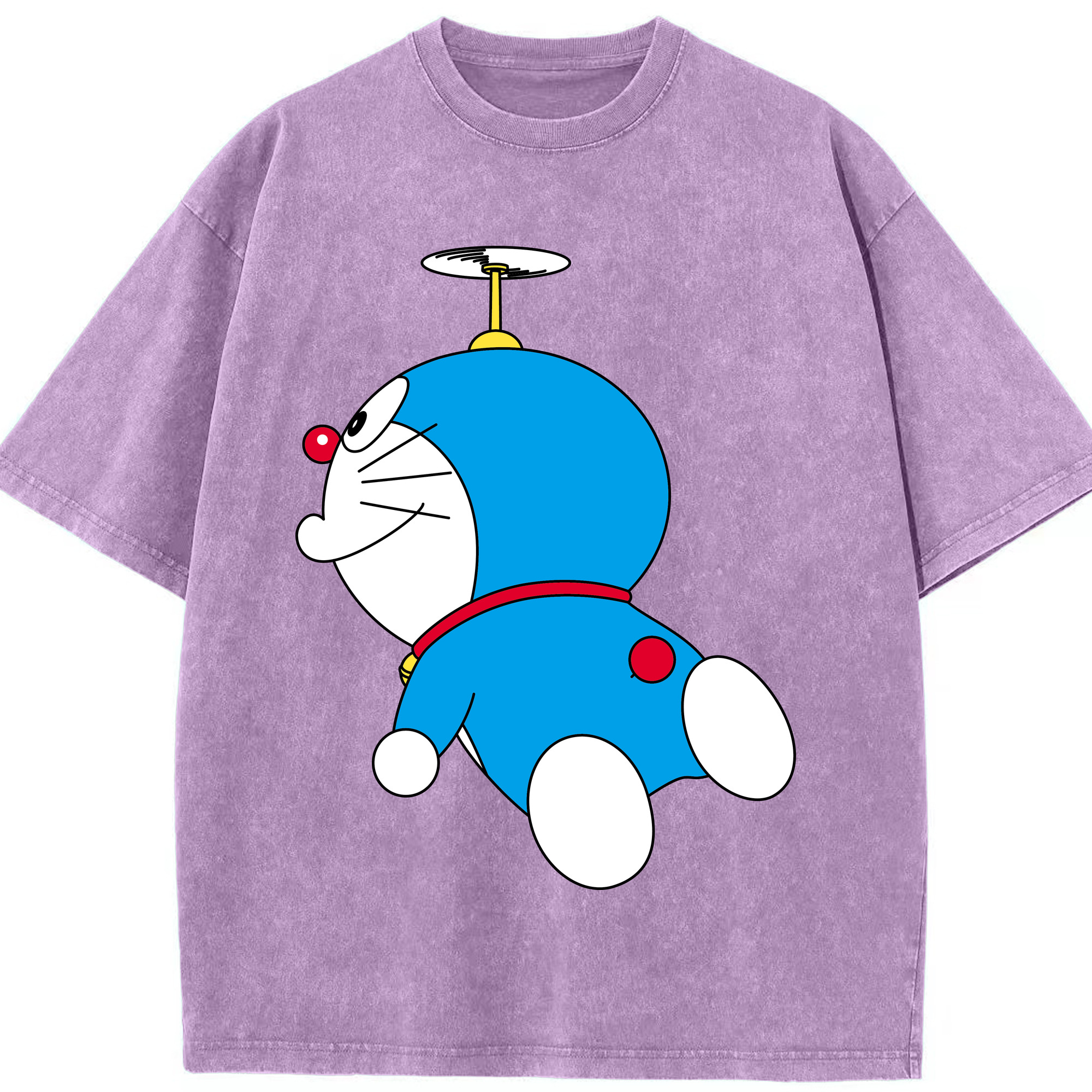 （画像用） ドラえもん Doraemon 綿100% ヴィンテージ風 半袖Tシャツ（フロントプリント）