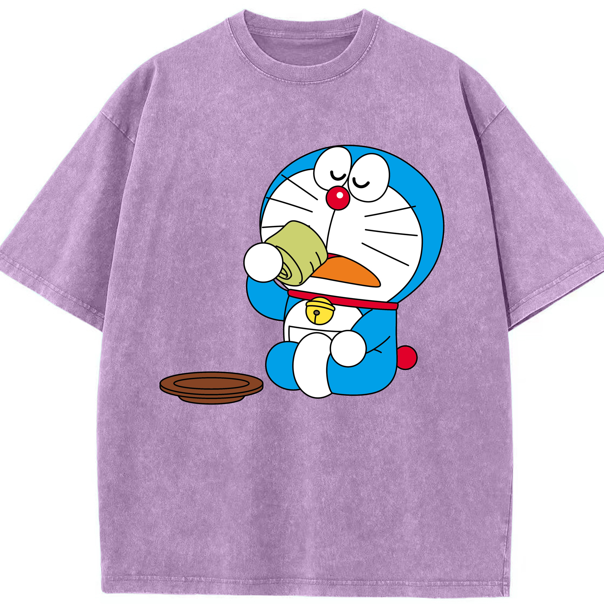 （画像用） ドラえもん Doraemon 綿100% ヴィンテージ風 半袖Tシャツ（フロントプリント）