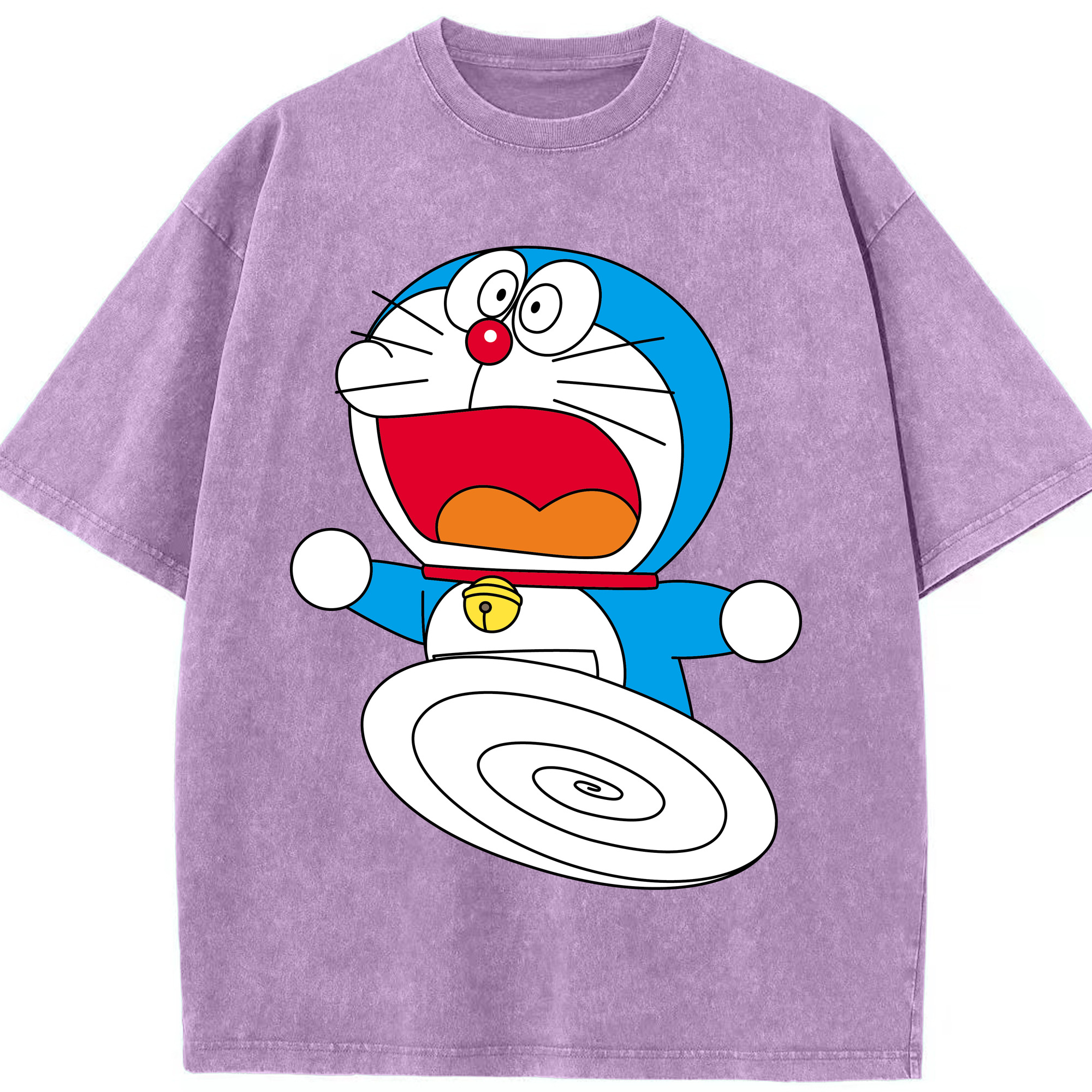 （画像用） ドラえもん Doraemon 綿100% ヴィンテージ風 半袖Tシャツ（フロントプリント）