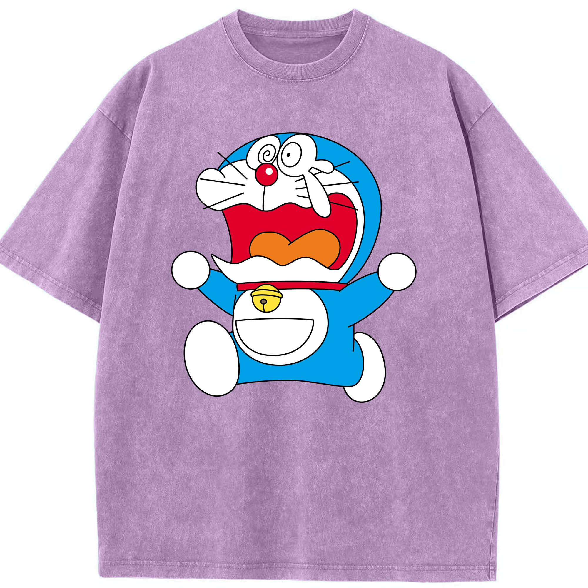（画像用） ドラえもん Doraemon 綿100% ヴィンテージ風 半袖Tシャツ（フロントプリント）