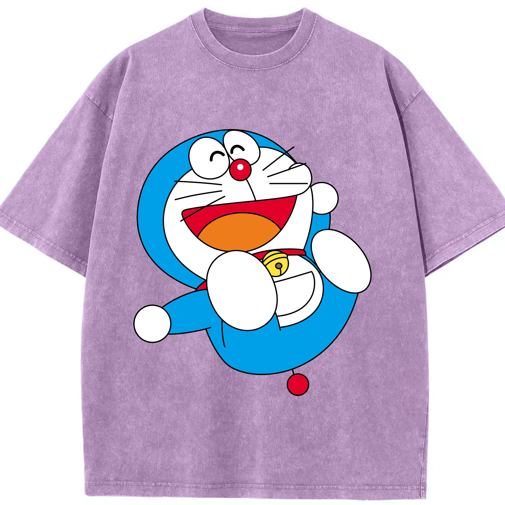 （画像用） ドラえもん Doraemon 綿100% ヴィンテージ風 半袖Tシャツ（フロントプリント）