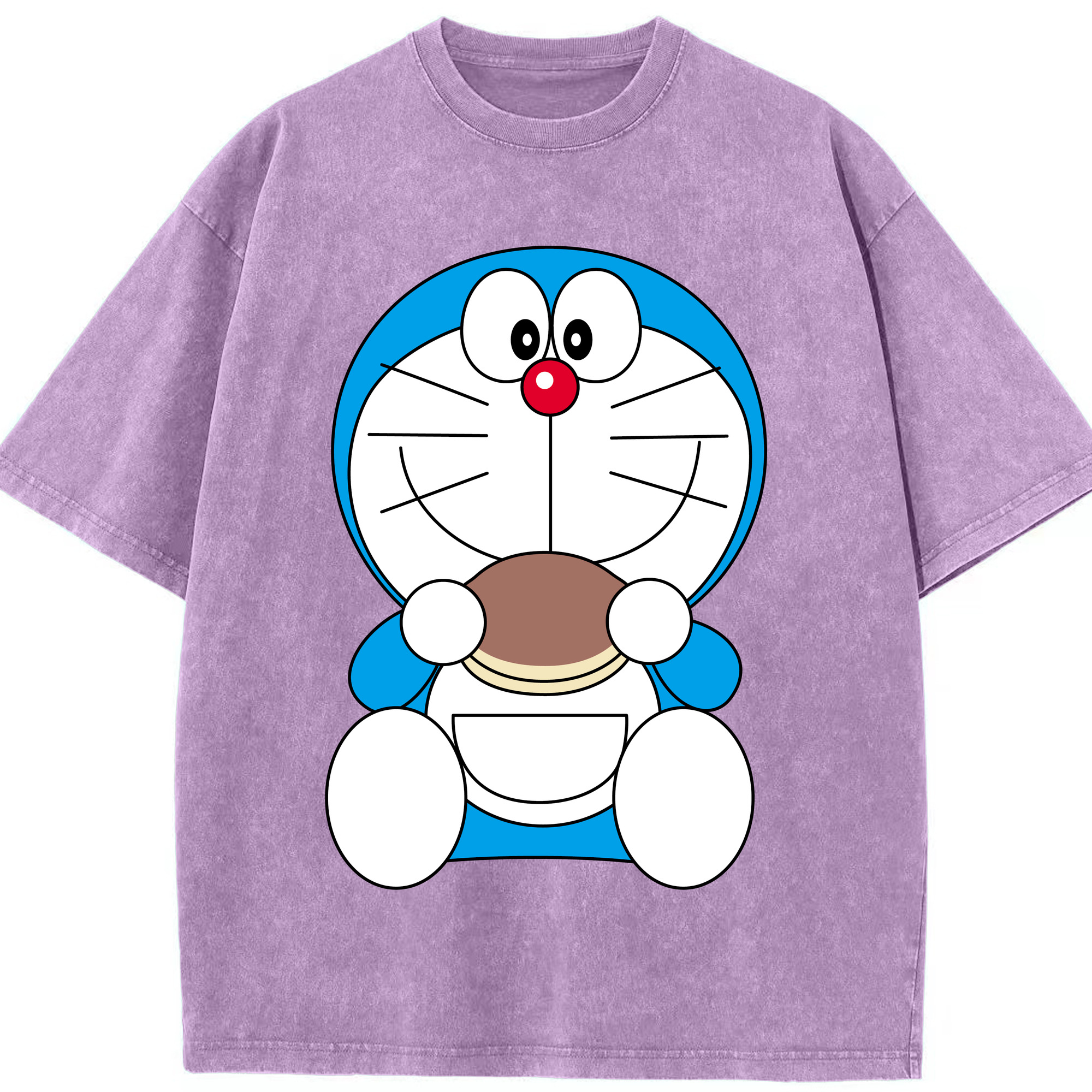 （画像用） ドラえもん Doraemon 綿100% ヴィンテージ風 半袖Tシャツ（フロントプリント）