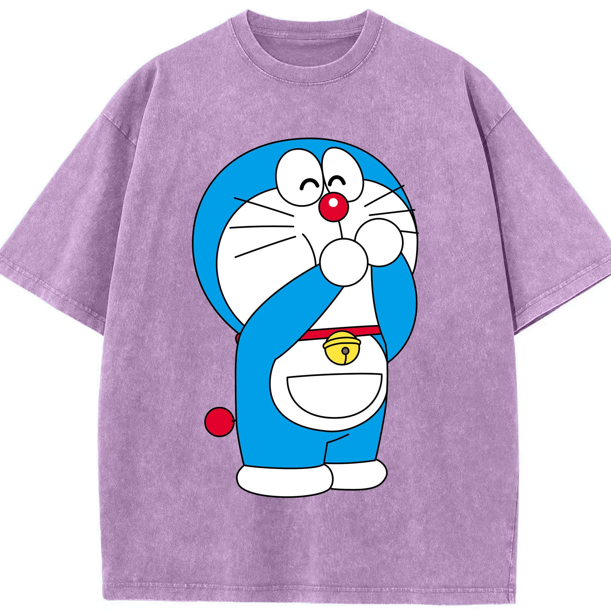 （画像用） ドラえもん Doraemon 綿100% ヴィンテージ風 半袖Tシャツ（フロントプリント）