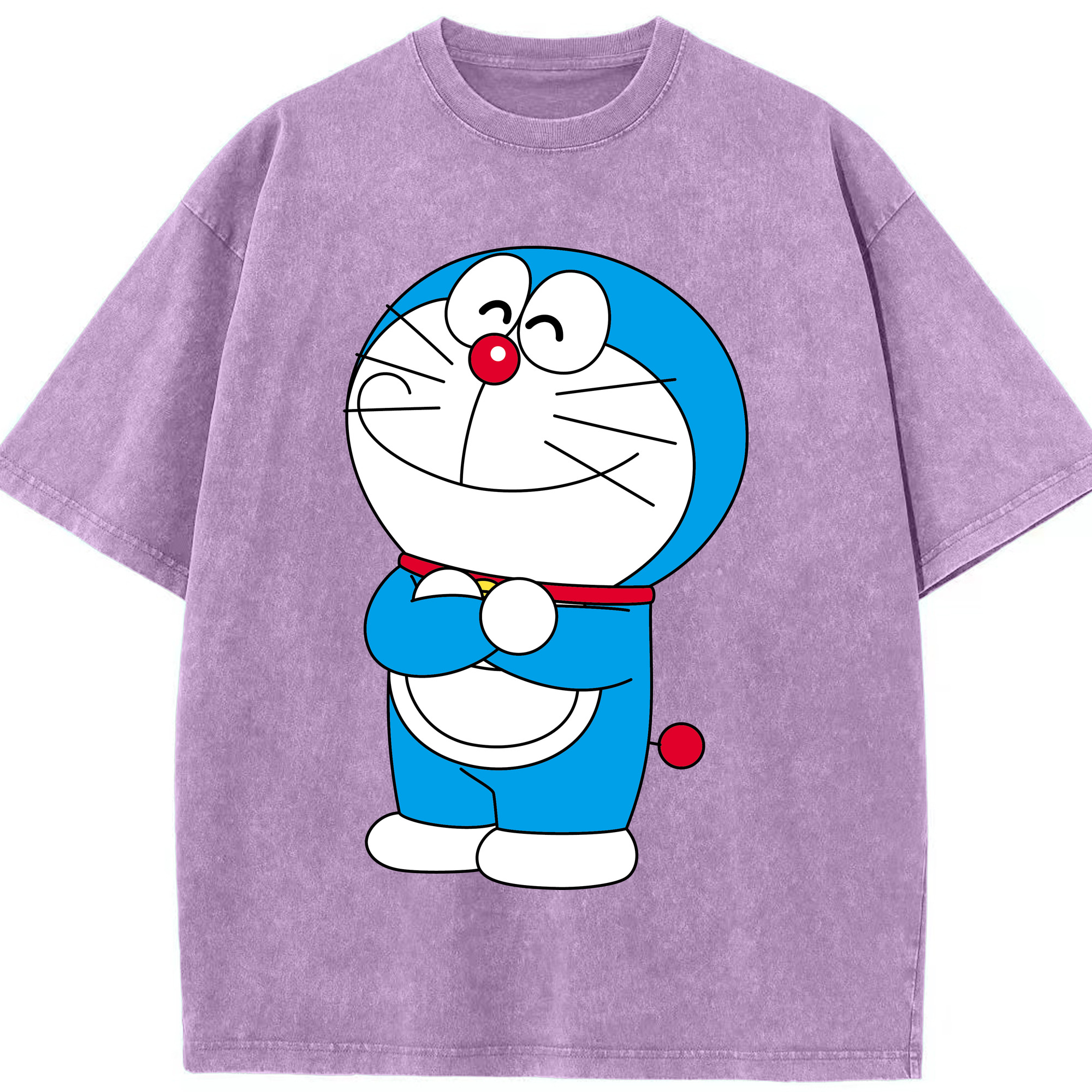 （画像用） ドラえもん Doraemon 綿100% ヴィンテージ風 半袖Tシャツ（フロントプリント）