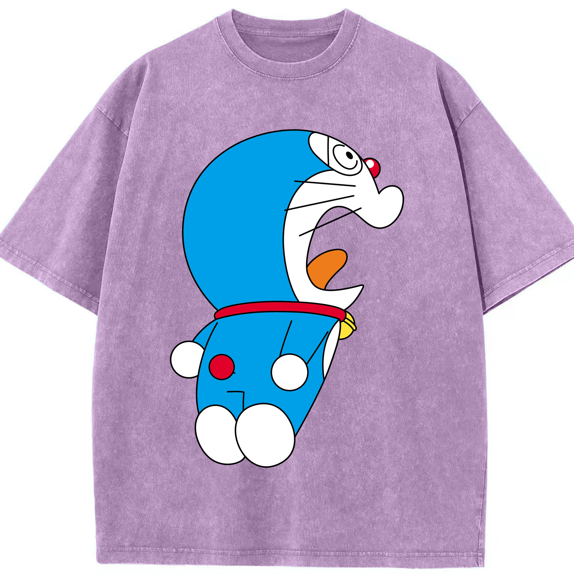 （画像用） ドラえもん Doraemon 綿100% ヴィンテージ風 半袖Tシャツ（フロントプリント）