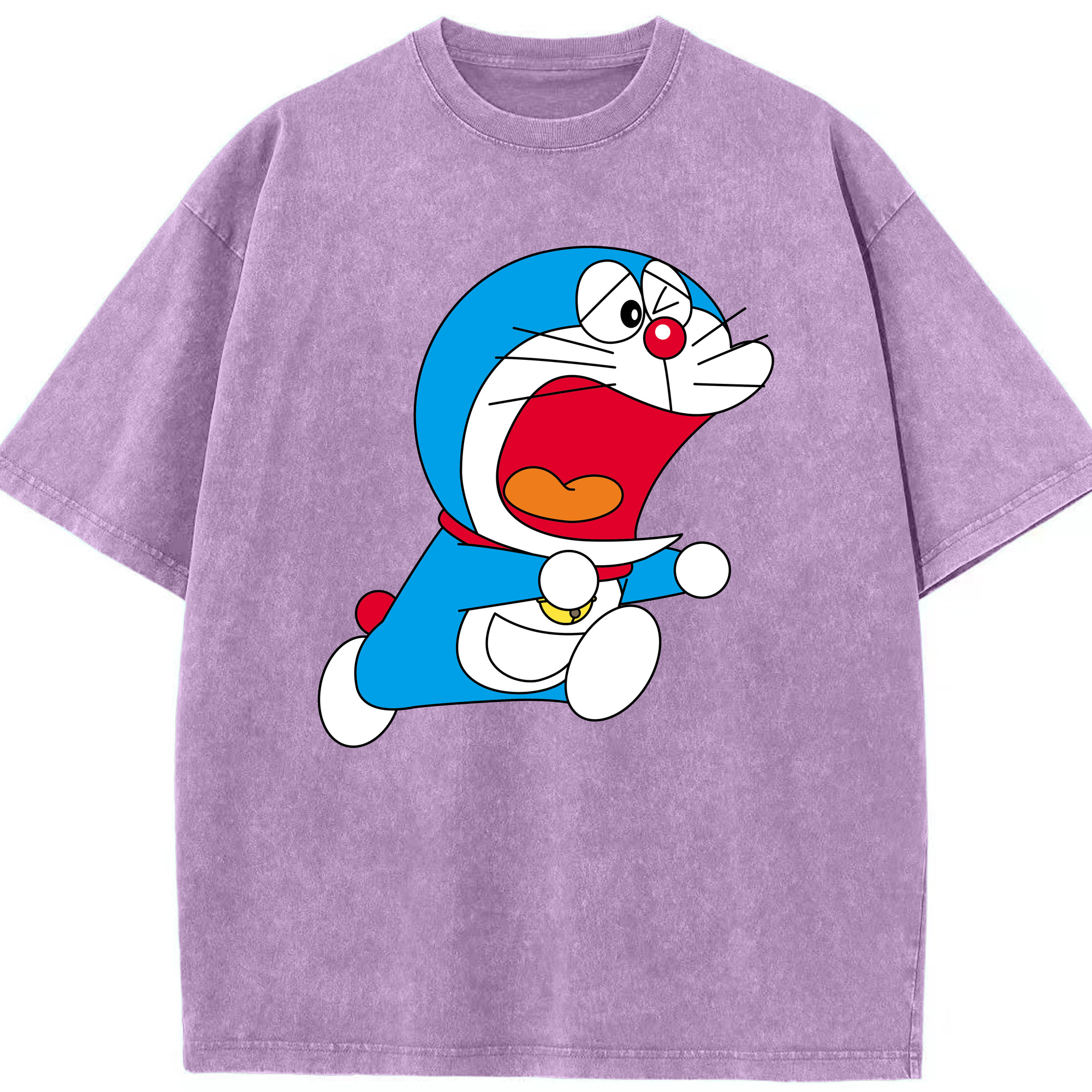 （画像用） ドラえもん Doraemon 綿100% ヴィンテージ風 半袖Tシャツ（フロントプリント）